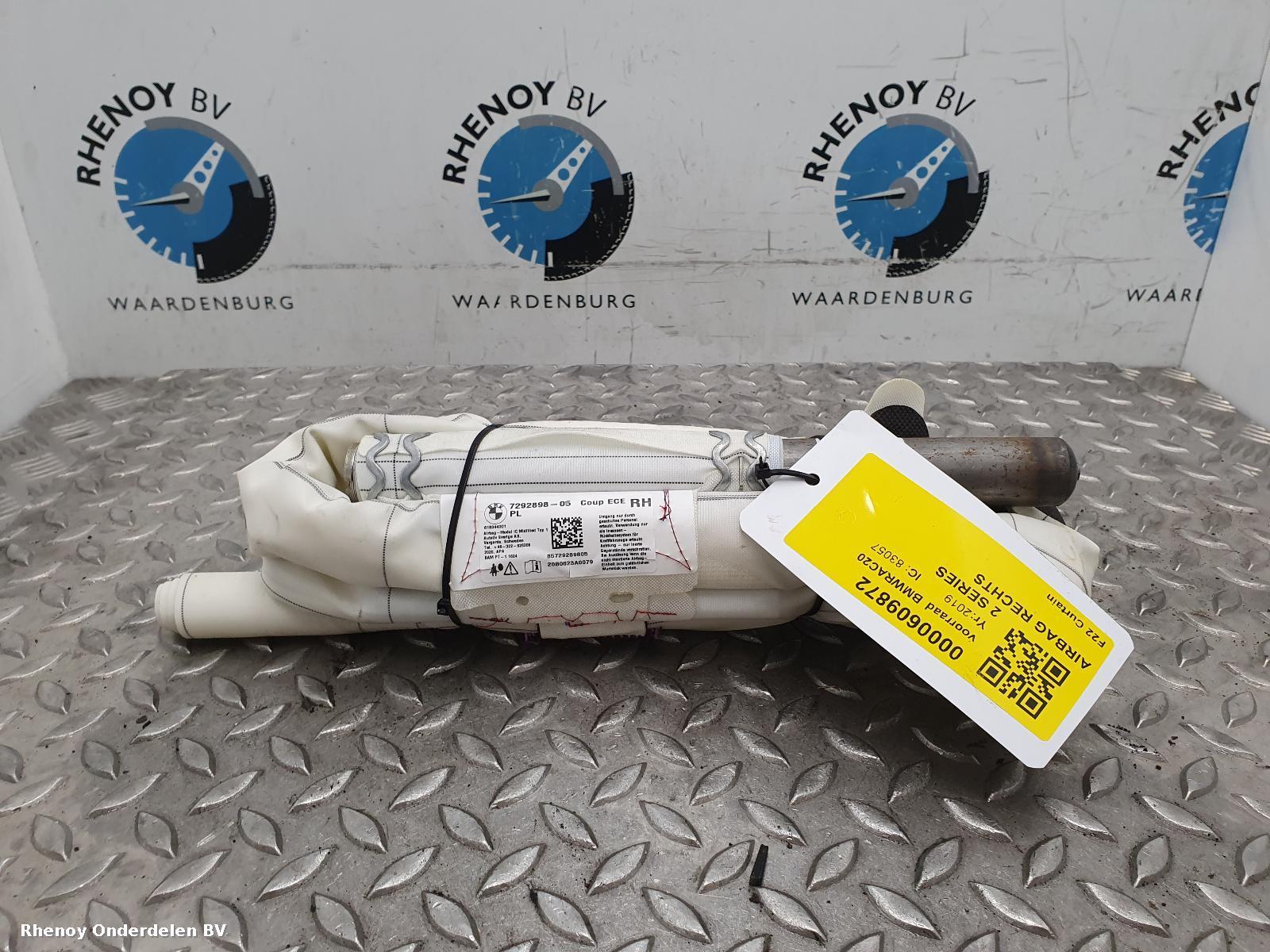 View Auto part R Air Bag BMW 2 SERIES 2019