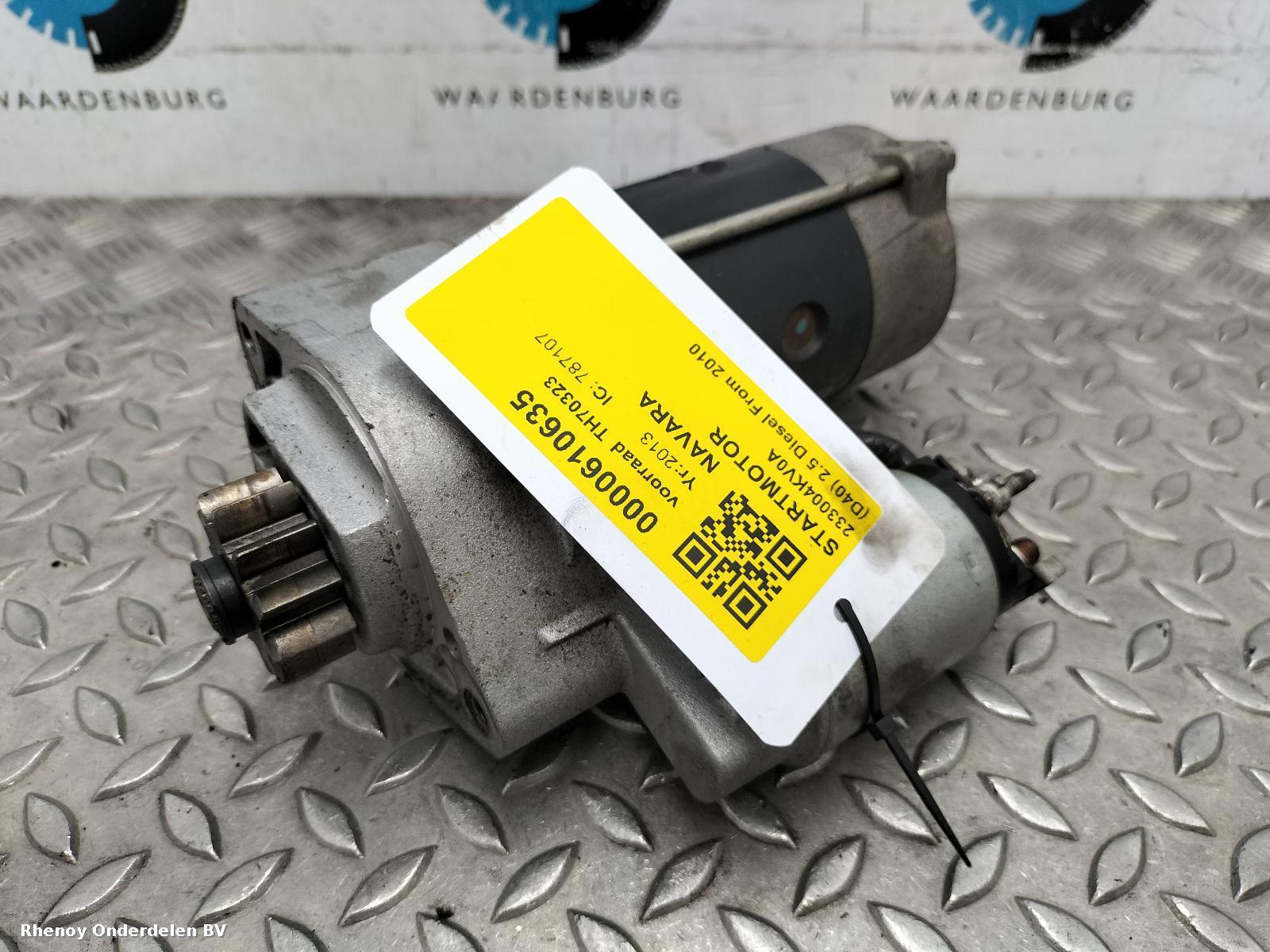 Bekijk Auto-onderdeel STARTMOTOR NISSAN NAVARA 2013
