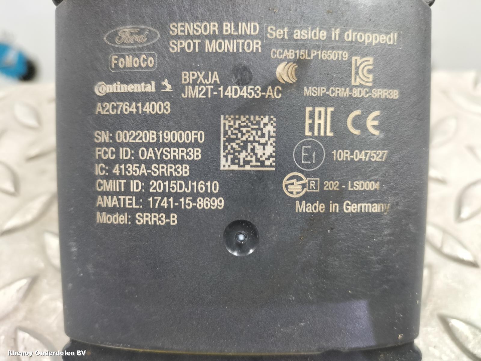 2021 FORD S MAX SENSOR RADAR View Auto part SENSOR RADAR FORD S MAX 2021