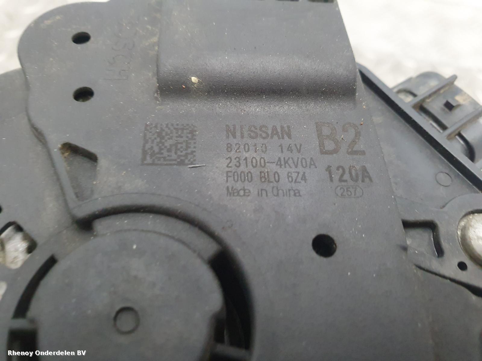 2012 NISSAN NAVARA DYNAMO View Auto part DYNAMO NISSAN NAVARA 2012