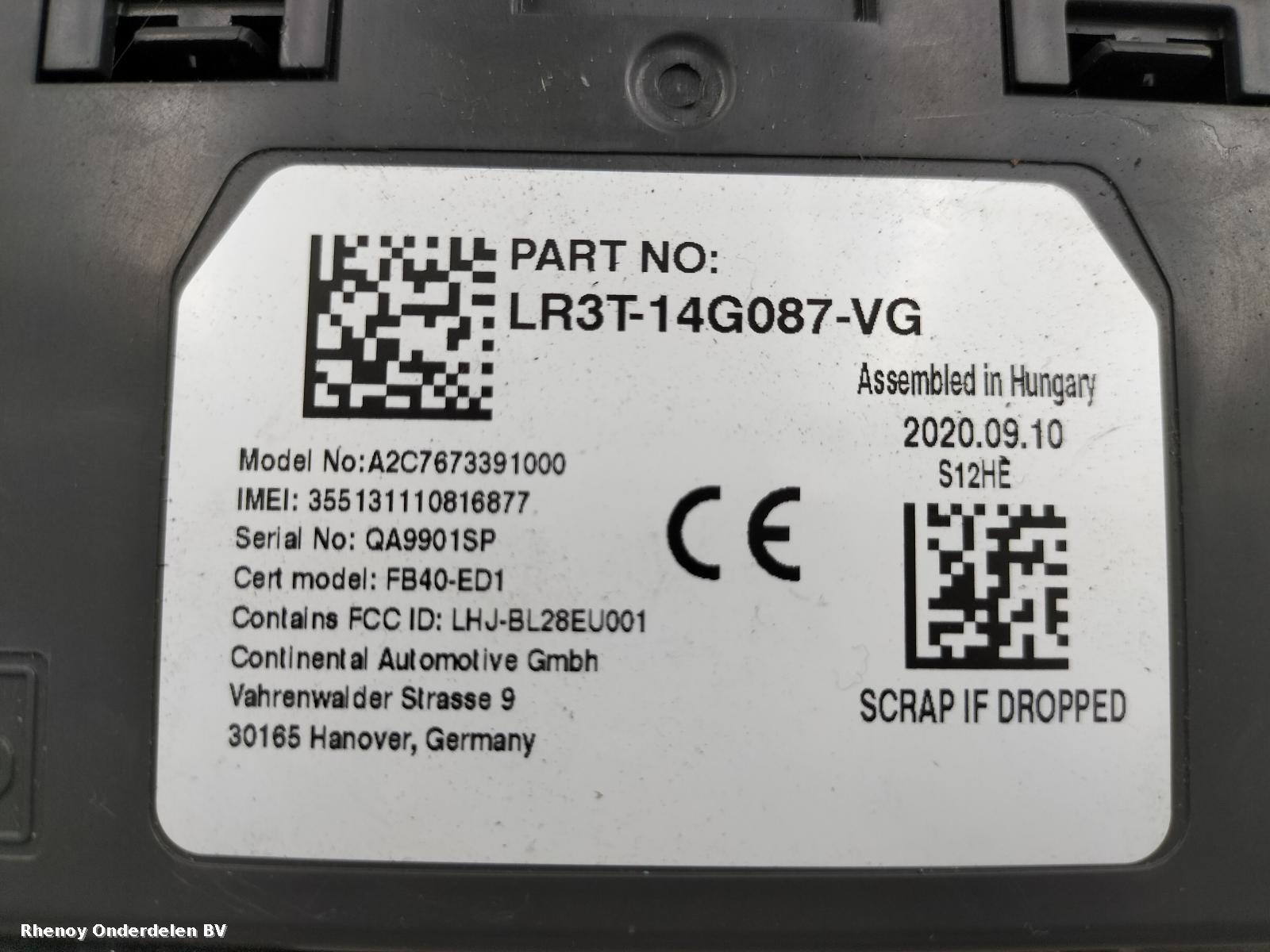2020 FORD RANGER ECU View Auto part ECU FORD RANGER 2020