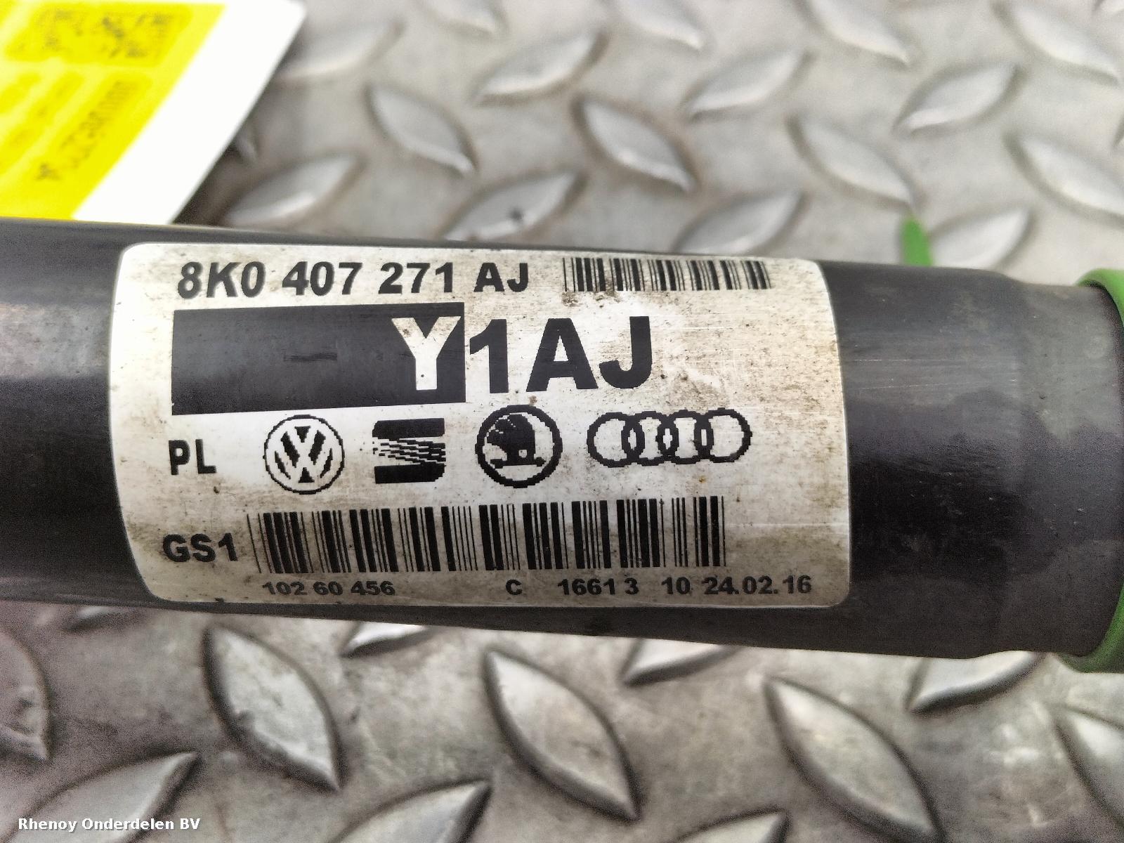 2016 AUDI A5 AANDRIJFAS L View Auto part AANDRIJFAS L AUDI A5 2016