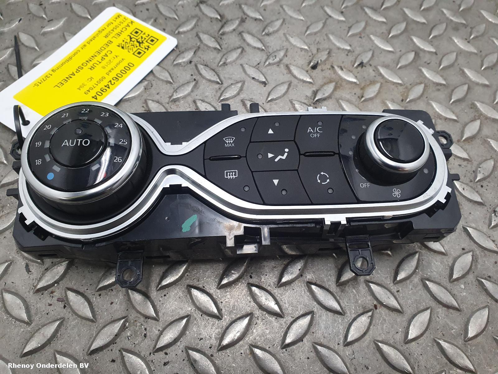 View Auto part Heater/AC Controller RENAULT CAPTUR 2018