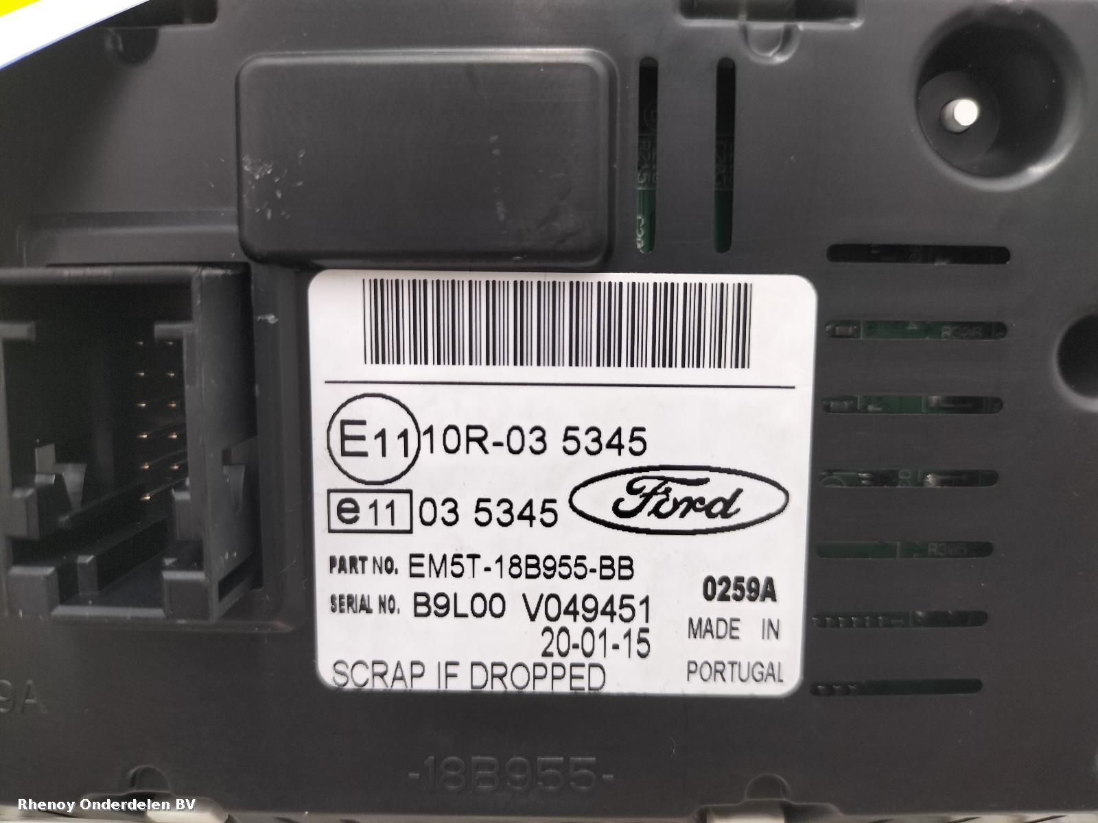 View Auto part INFORMATIE DISPLAY FORD TRANSIT CONNECT 2015