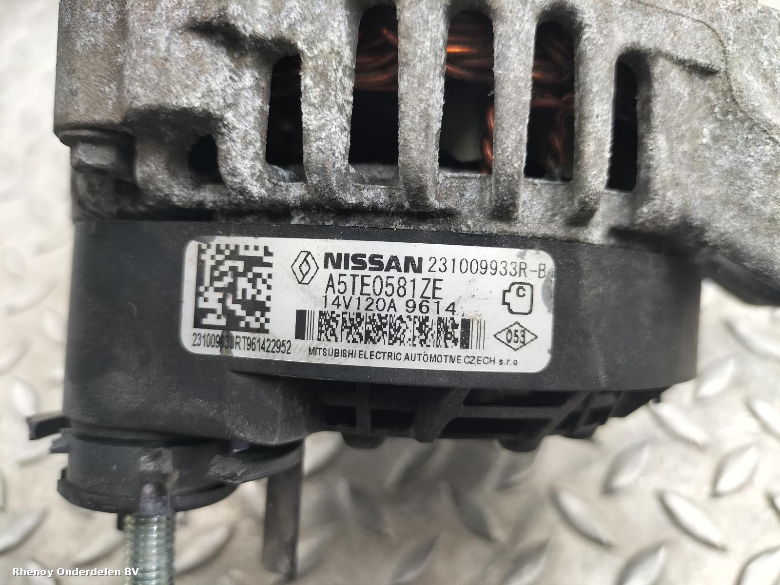 2019 RENAULT KADJAR DYNAMO View Auto part DYNAMO RENAULT KADJAR 2019