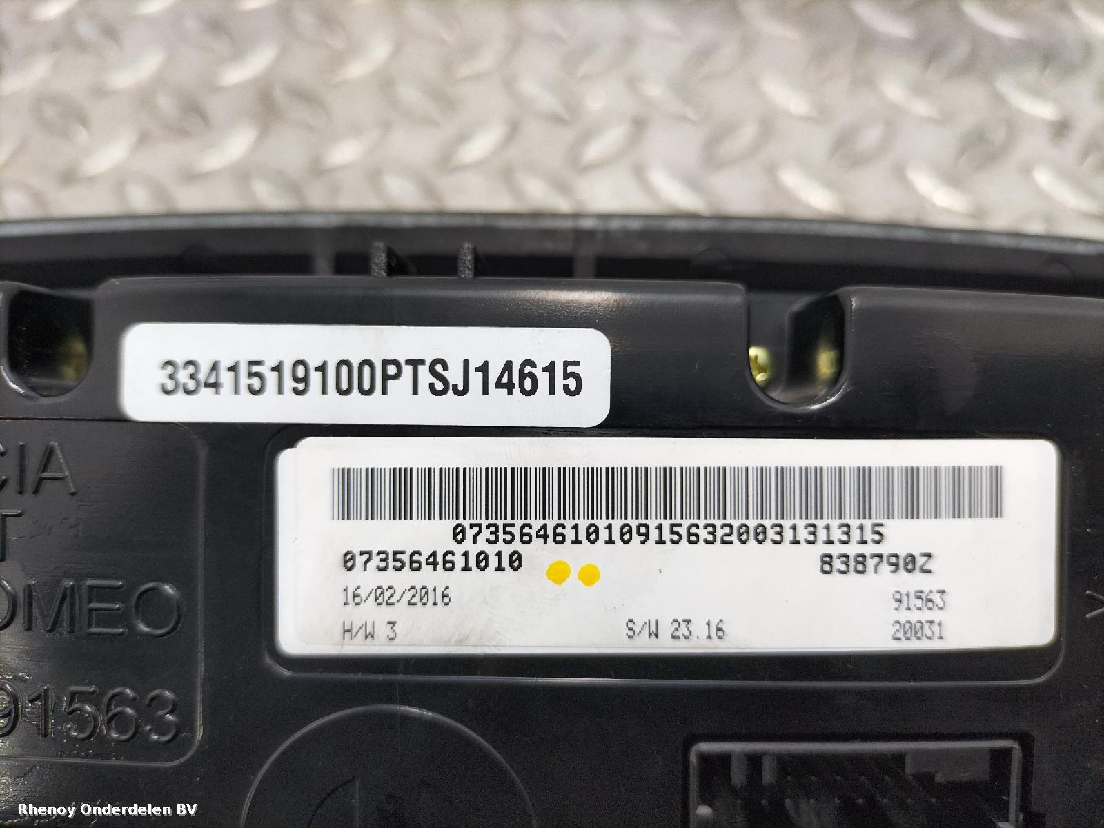View Auto part KACHEL BEDIENINGSPANEEL FIAT 500X 2016