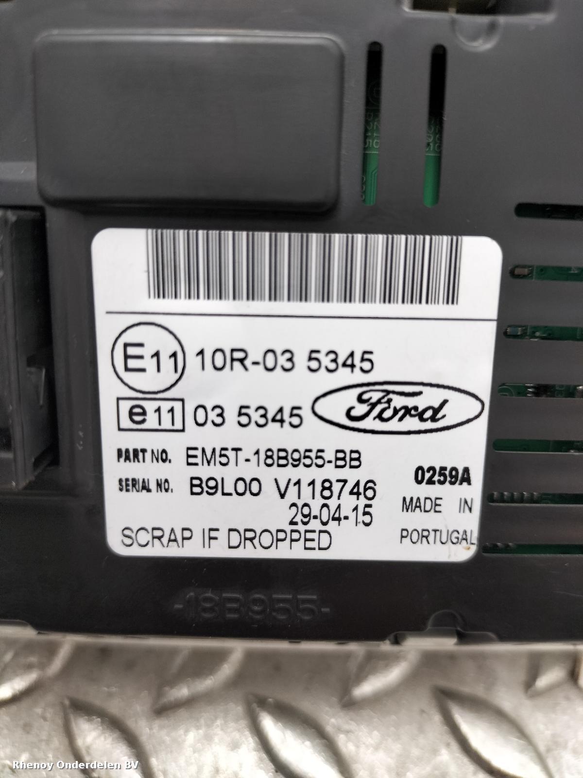 2015 FORD TRANSIT INFORMATIE DISPLAY View Auto part INFORMATIE DISPLAY FORD TRANSIT 2015