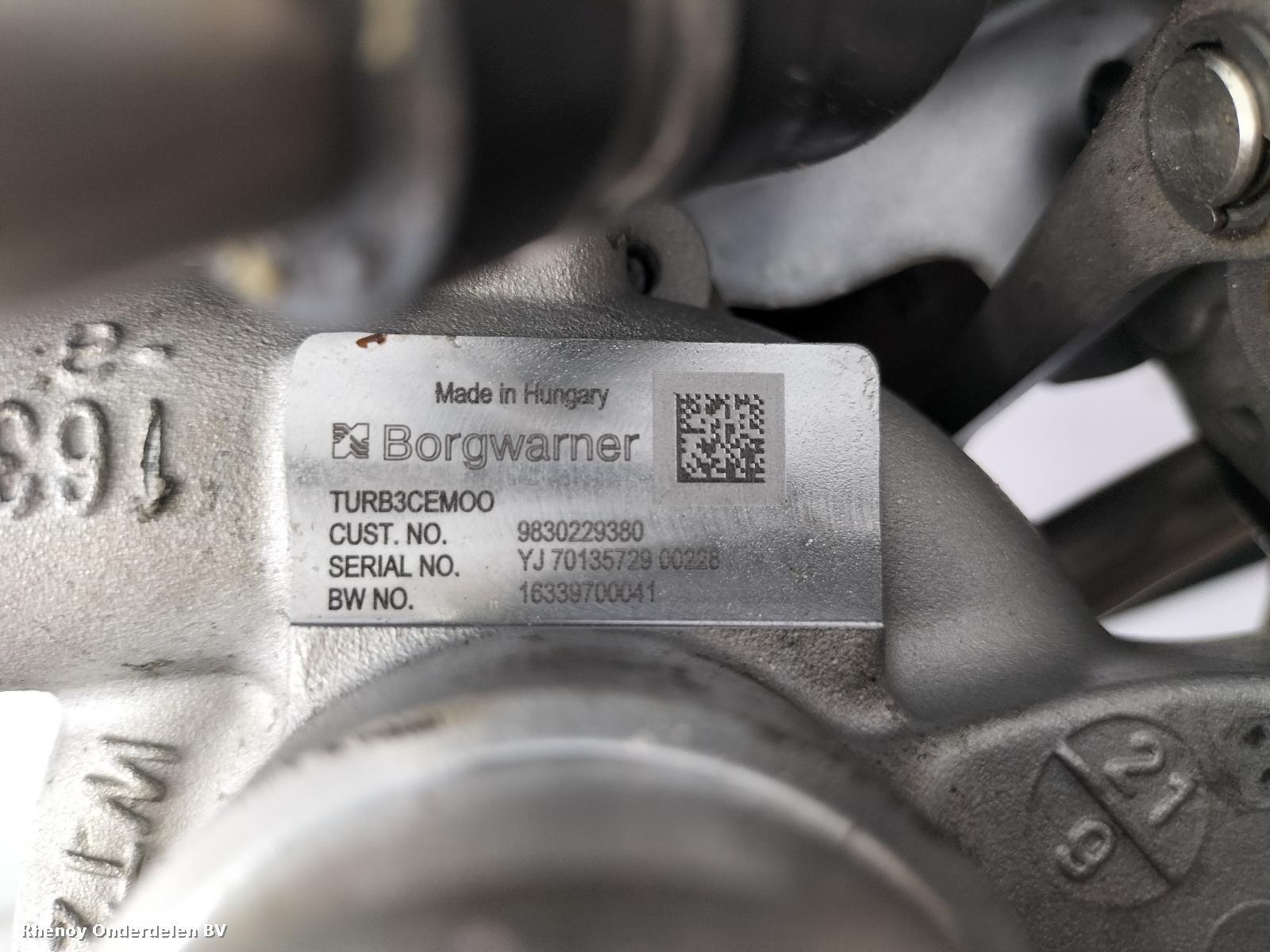 View Auto part TURBO CITROEN C4 2022