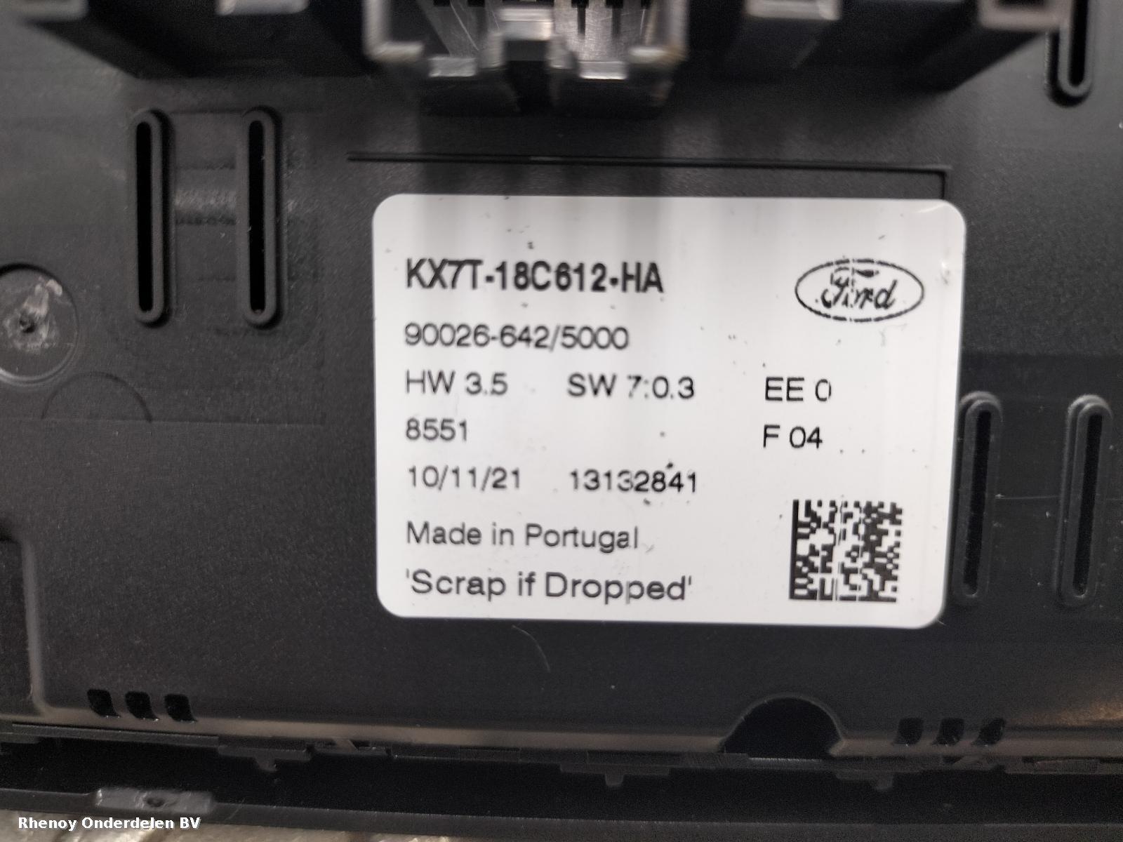 View Auto part KACHEL BEDIENINGSPANEEL FORD FOCUS ACTIVE 2022