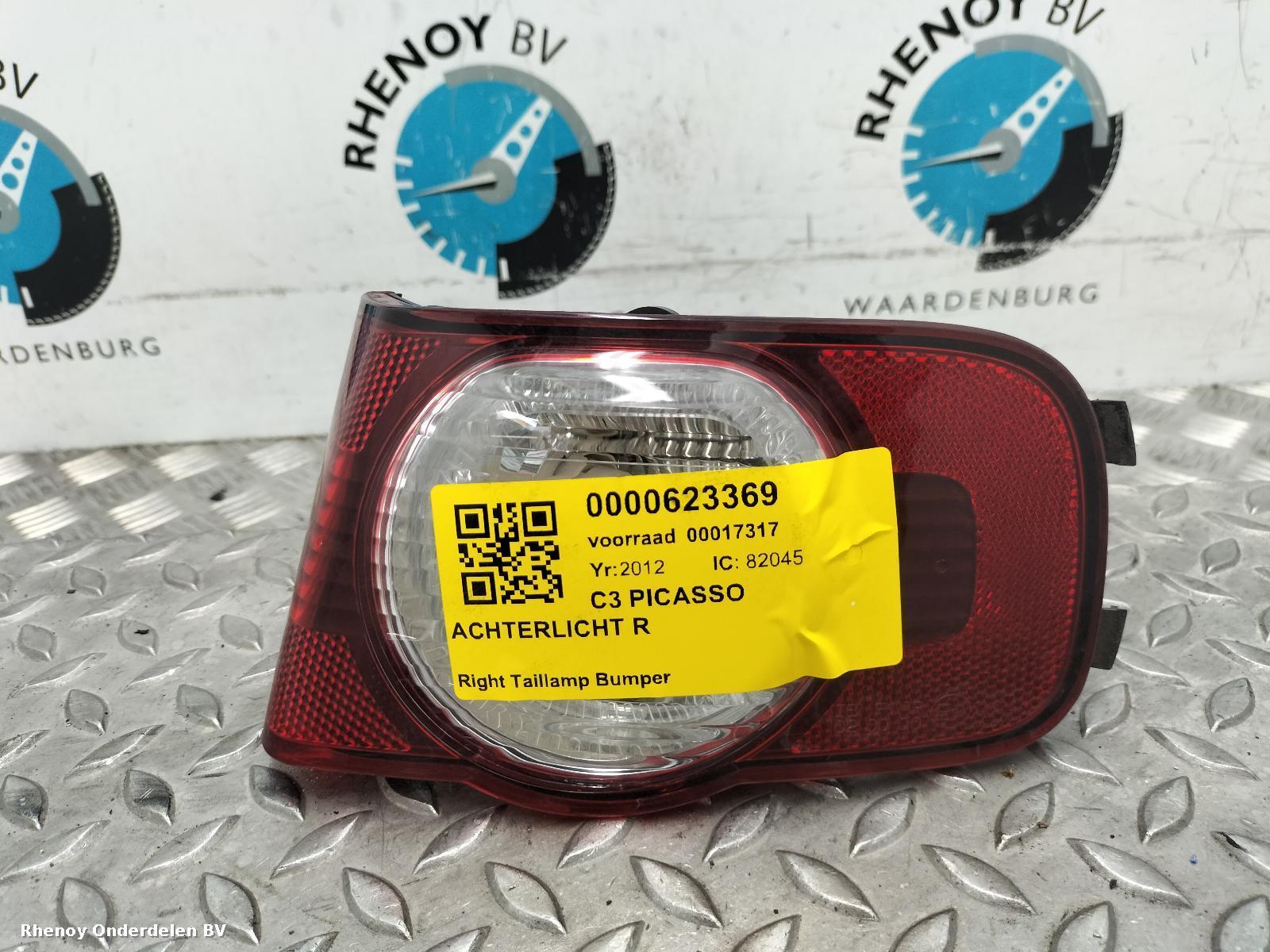 Bekijk Auto-onderdeel ACHTERLICHT R CITROEN C3 PICASSO 2012