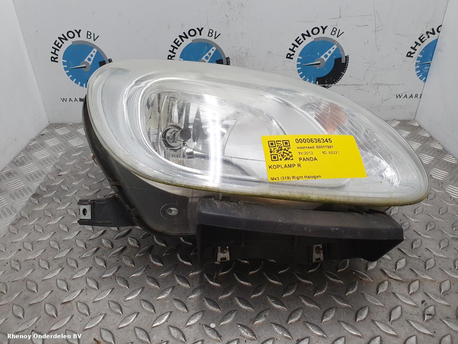 Bekijk Auto-onderdeel KOPLAMP R FIAT PANDA 2012