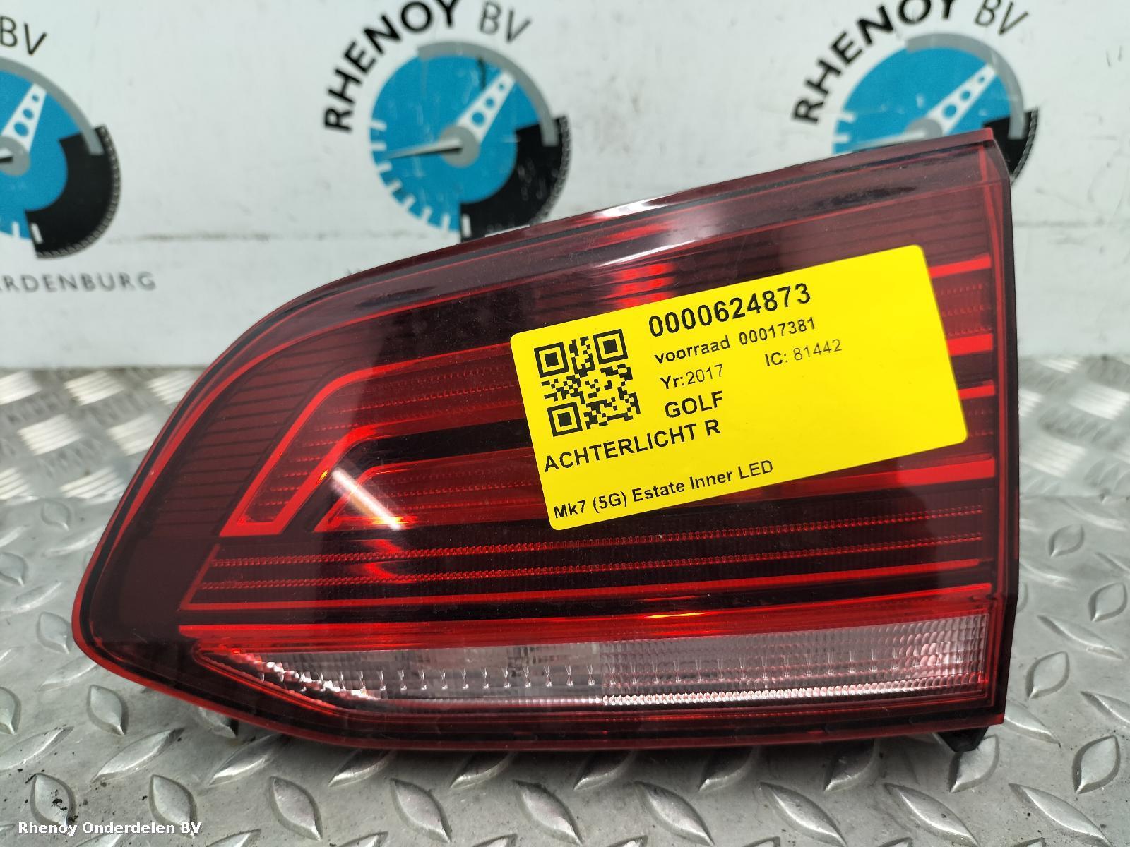Bekijk Auto-onderdeel ACHTERLICHT R VOLKSWAGEN GOLF 2017