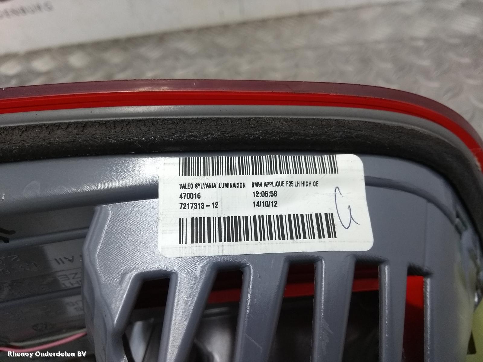 View Auto part ACHTERLICHT L BMW X3 2012