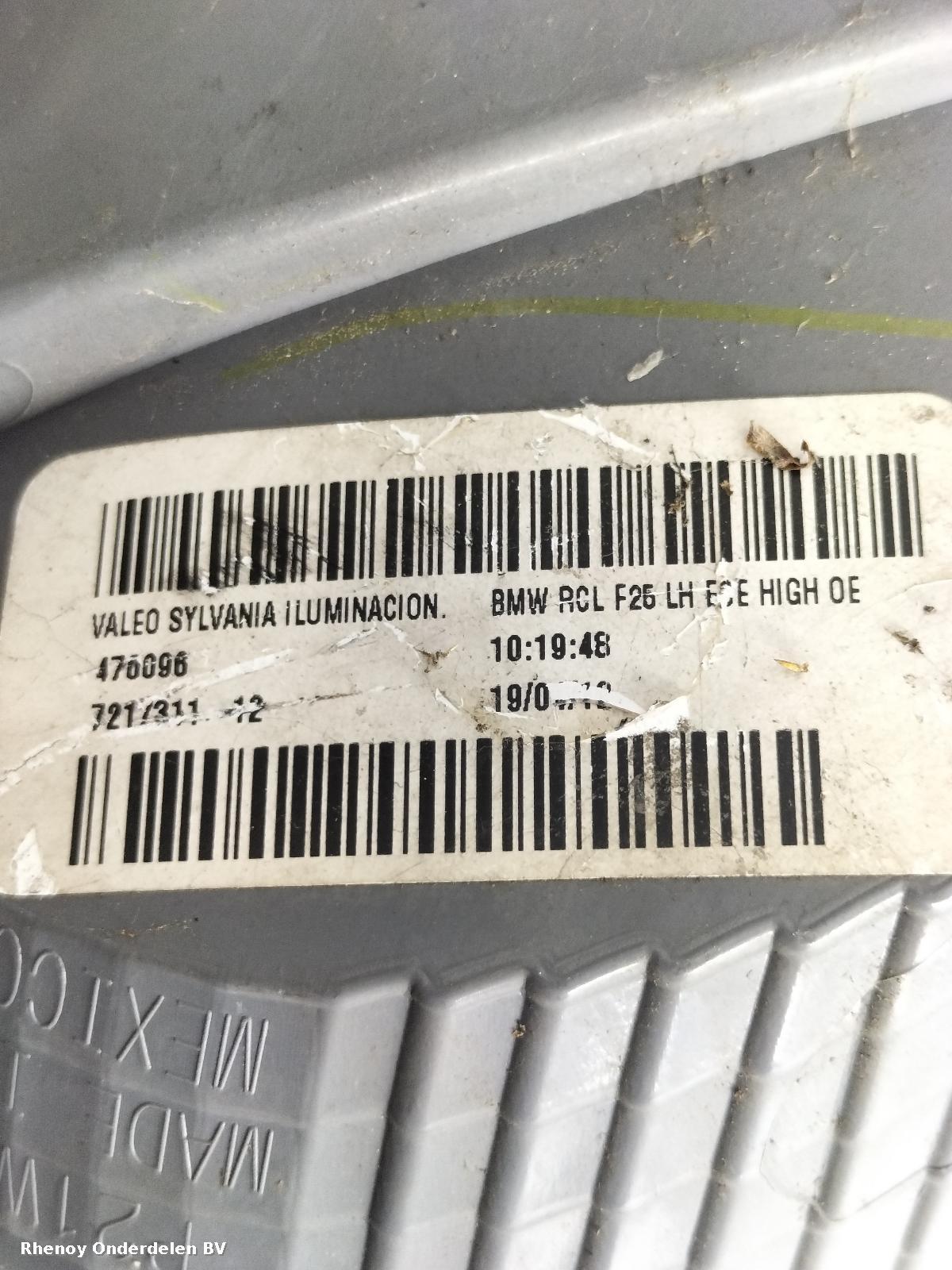 View Auto part ACHTERLICHT L BMW X3 2012