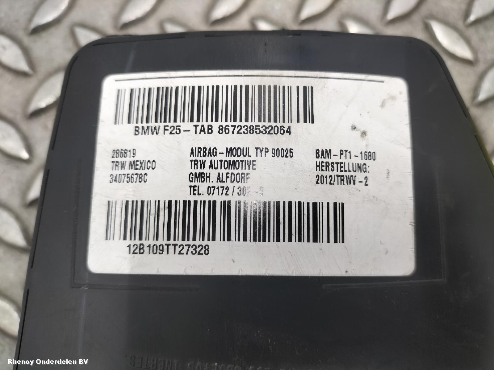 2012 BMW X3 AIRBAG RECHTS View Auto part AIRBAG RECHTS BMW X3 2012