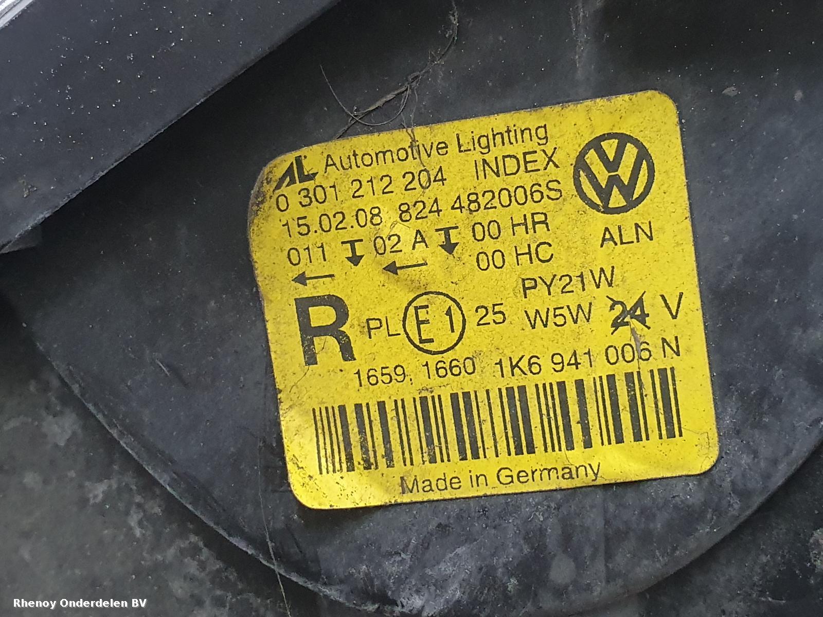 View Auto part KOPLAMP R VOLKSWAGEN GOLF 2008
