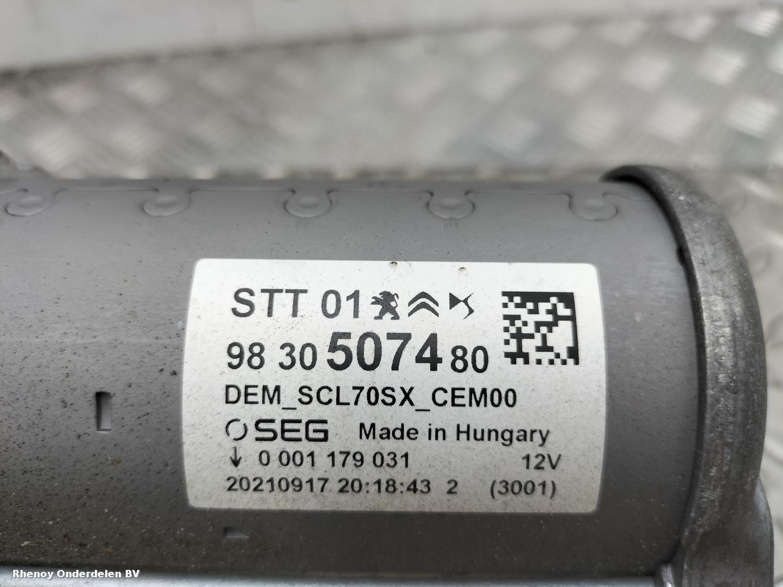 View Auto part STARTMOTOR PEUGEOT 2008 2021