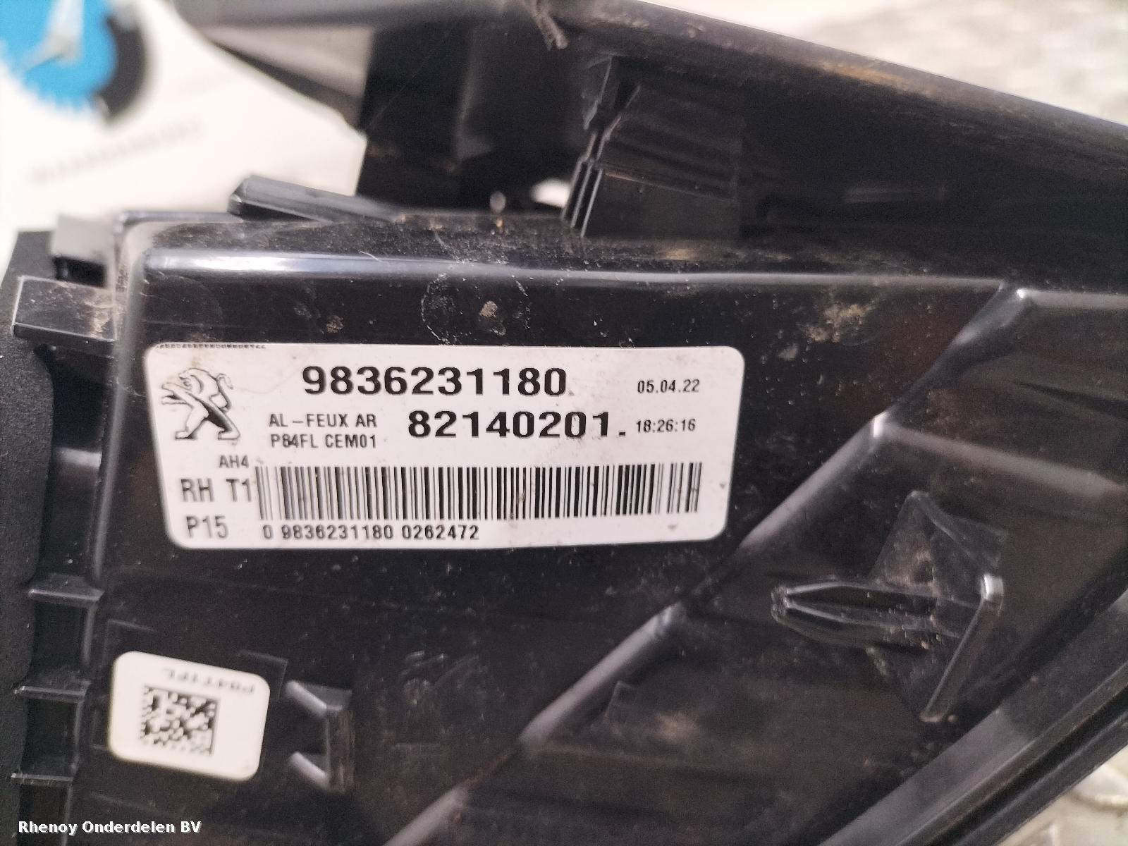 View Auto part ACHTERLICHT R PEUGEOT 3008 2022