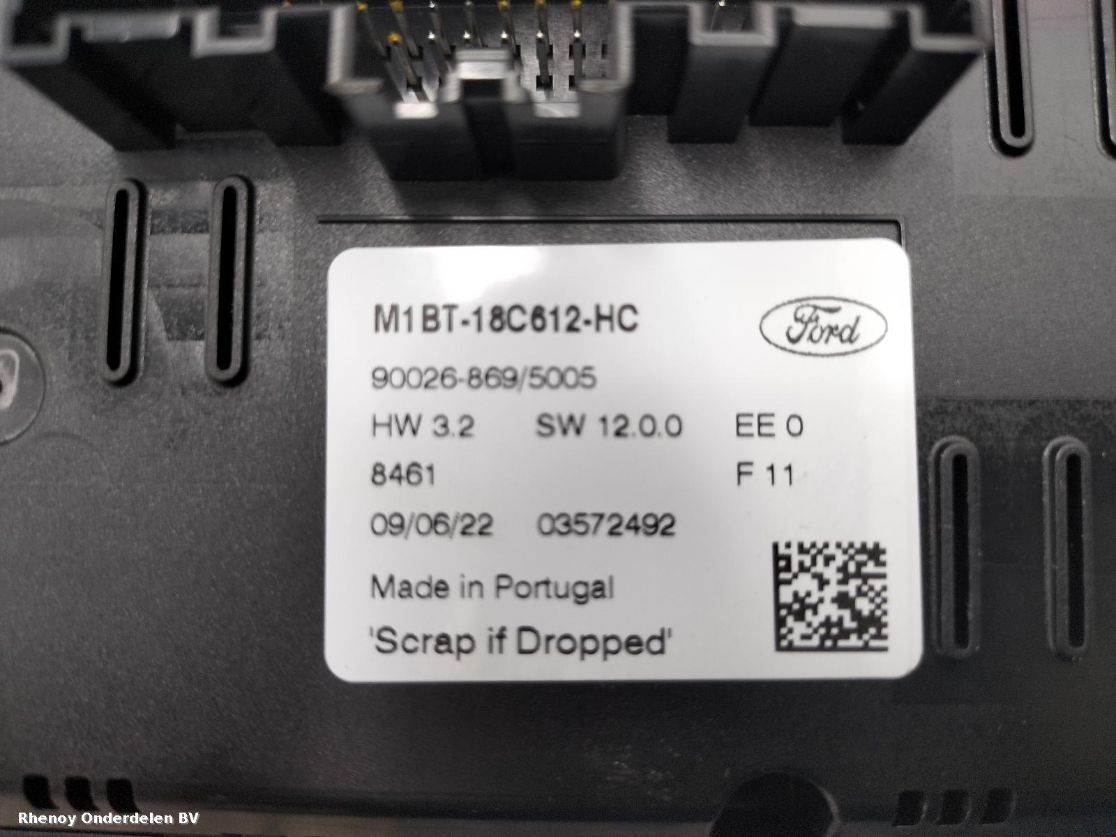 View Auto part KACHEL BEDIENINGSPANEEL FORD FIESTA 2022
