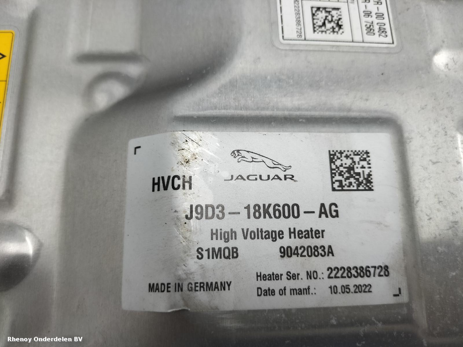 View Auto part EXTERNE WATER VERWARMER JAGUAR I-PACE 2022