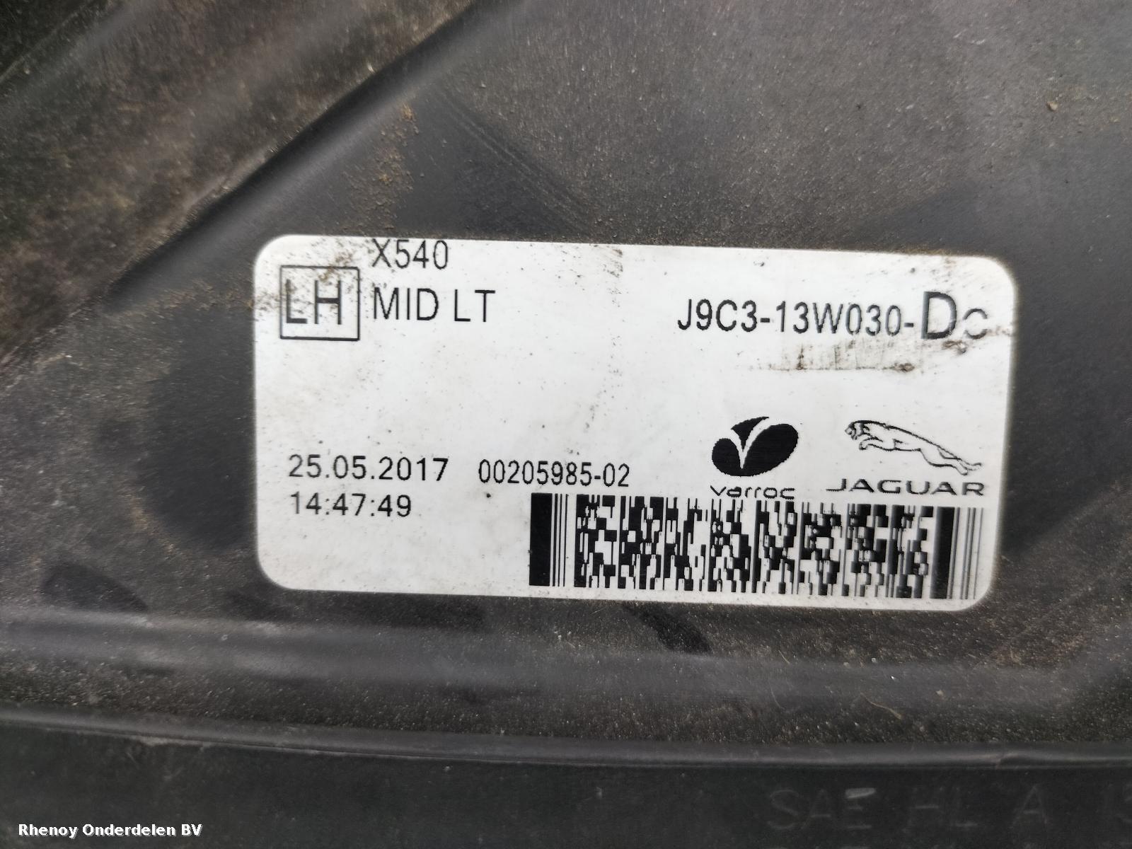 View Auto part L Headlamp JAGUAR E PACE 2017