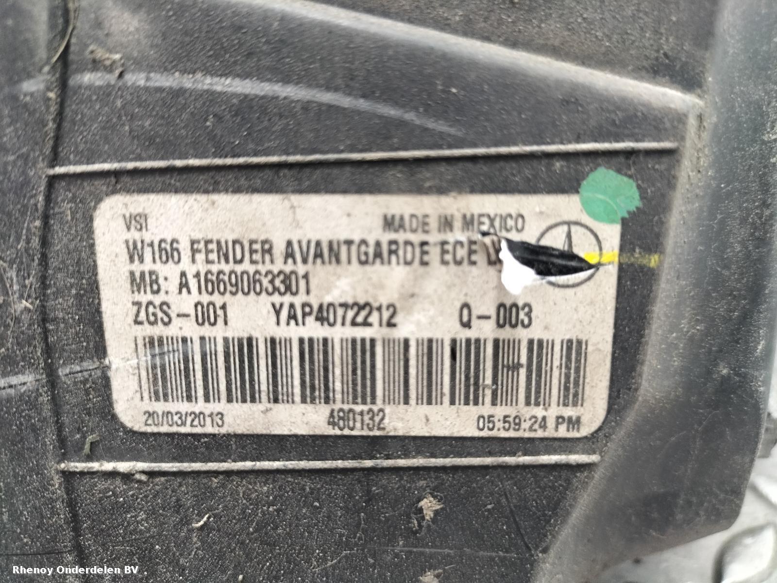 View Auto part ACHTERLICHT L MERCEDES M CLASS 2013