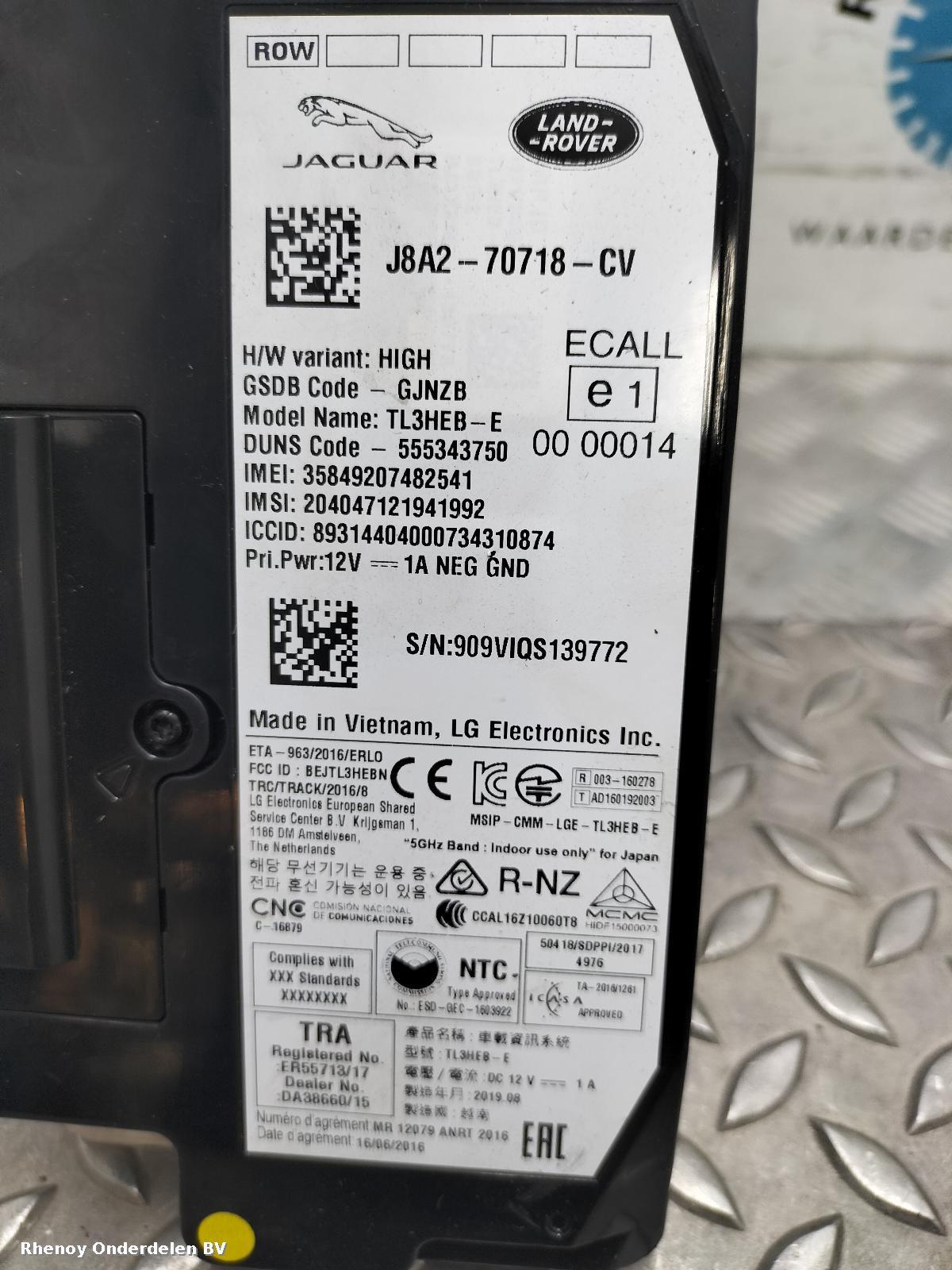 View Auto part COMPUTER ECU LAND ROVER DISCOVERY SPORT 2019