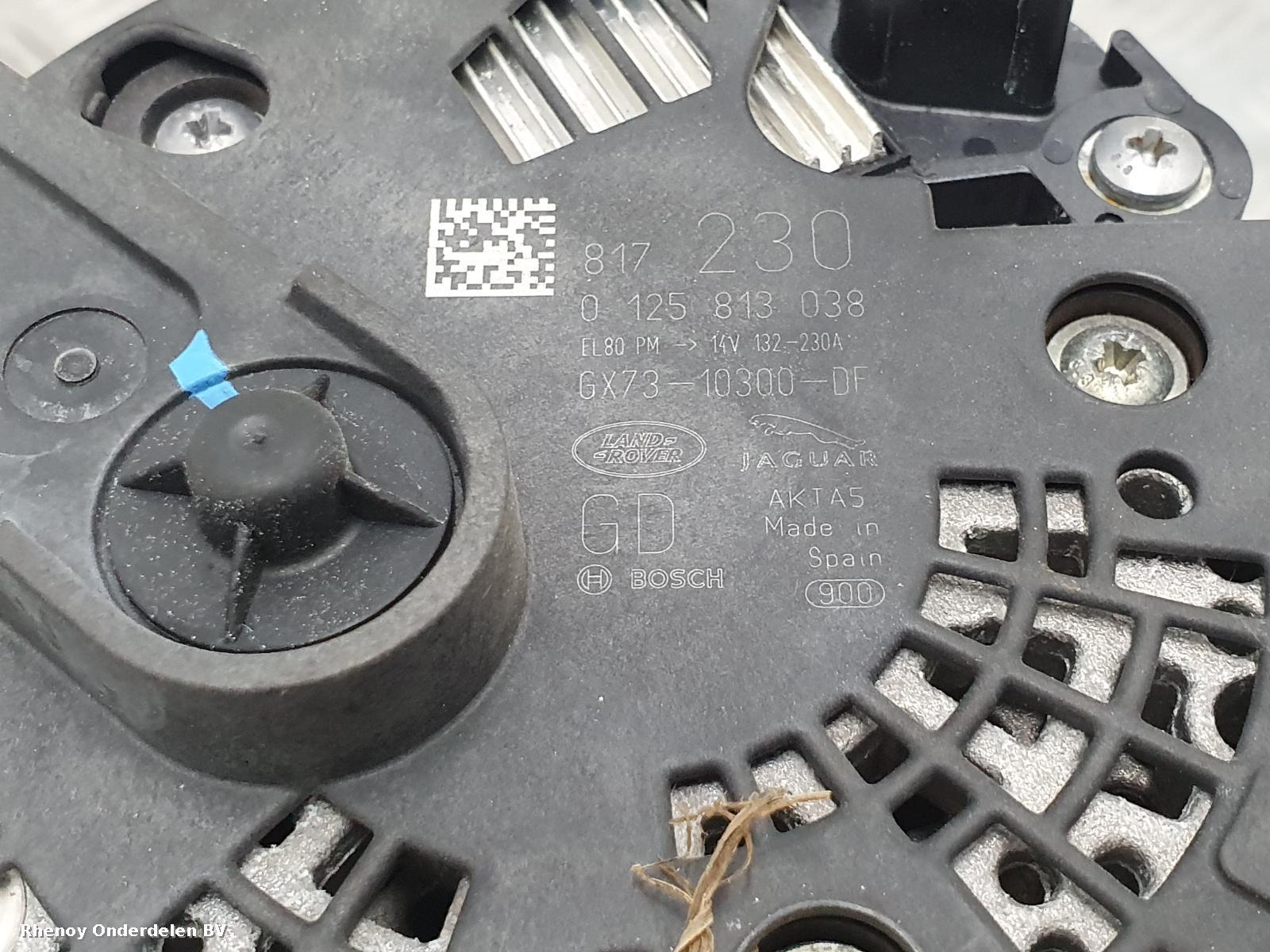 View Auto part DYNAMO LAND ROVER DISCOVERY 2018