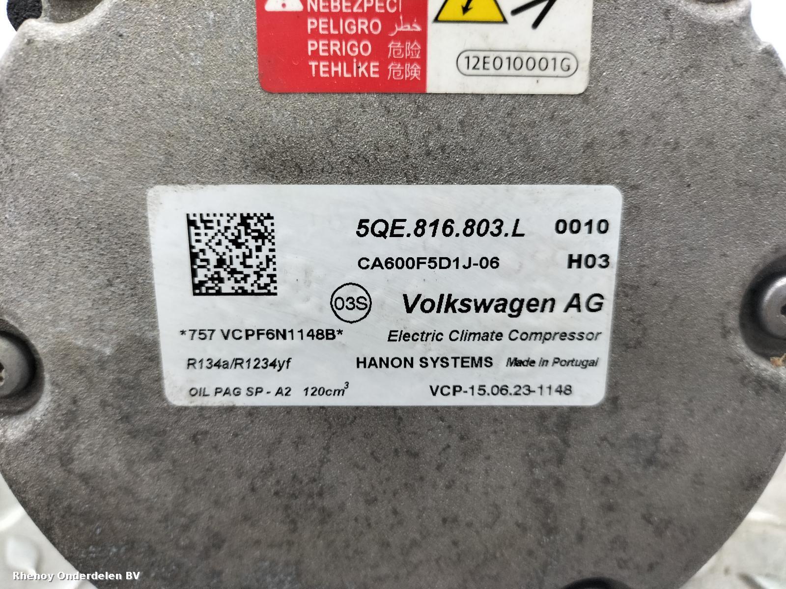 View Auto part AIRCO COMPRESSOR / AIRCOPOMP VOLKSWAGEN TIGUAN 2020