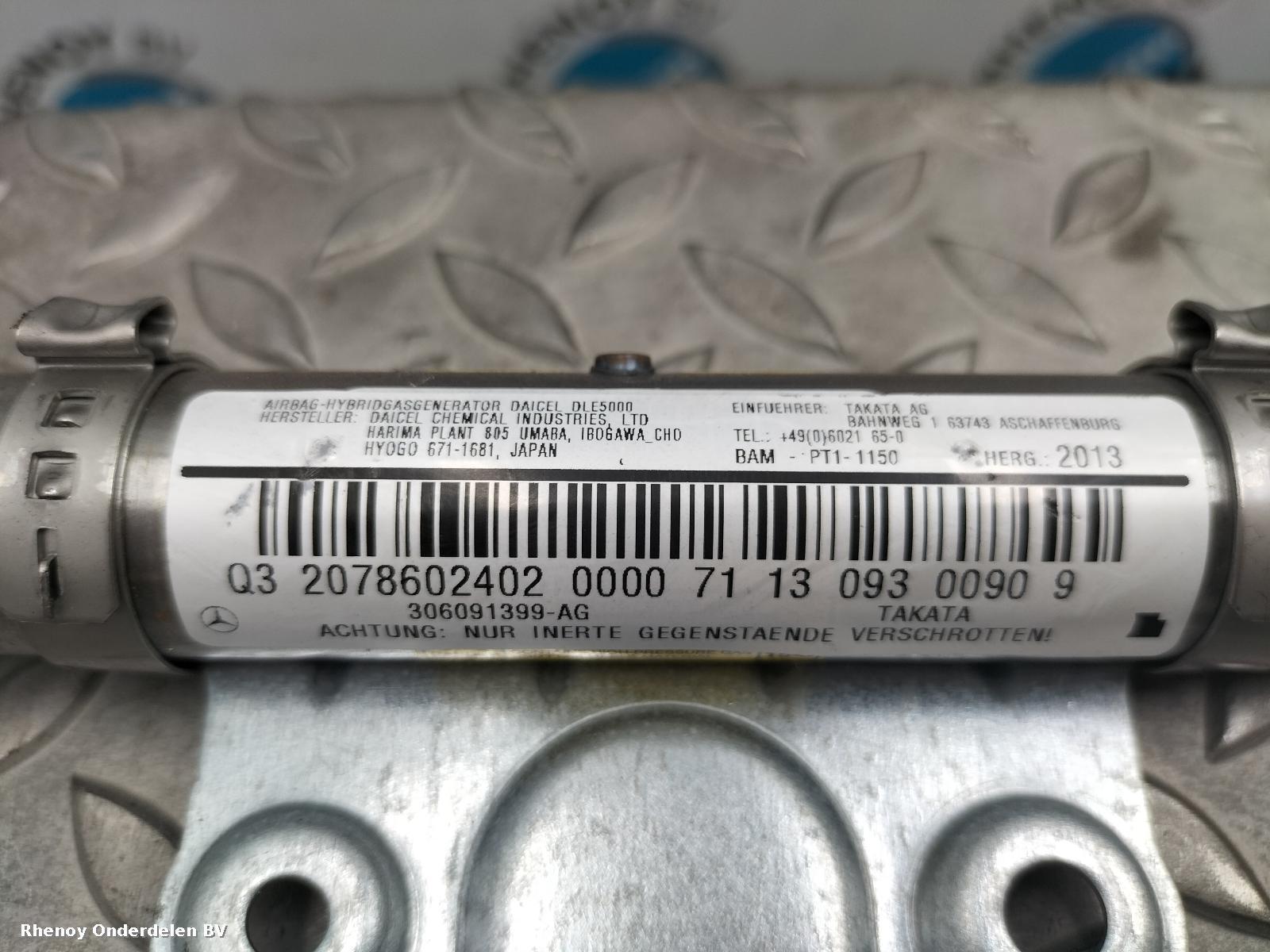 View Auto part AIRBAG RECHTS MERCEDES E CLASS 2013