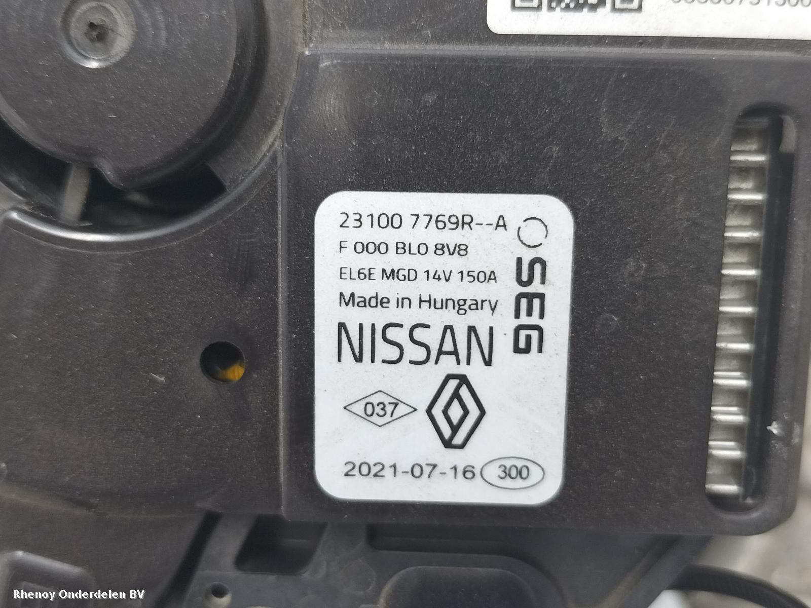 View Auto part DYNAMO NISSAN JUKE 2019