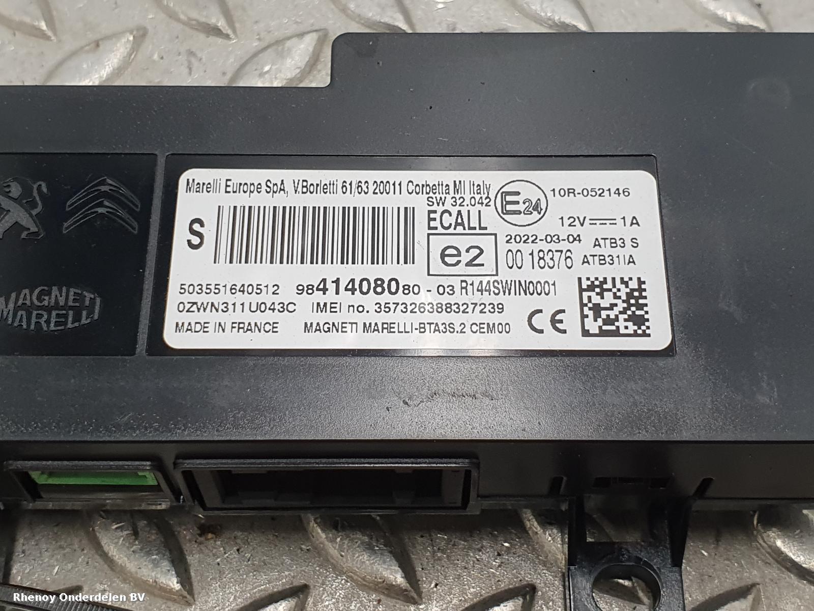 View Auto part COMPUTER ECU PEUGEOT 3008 2022