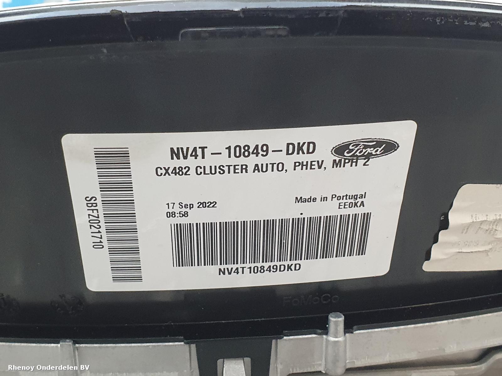 View Auto part KLOKKENPANEEL FORD KUGA 2022