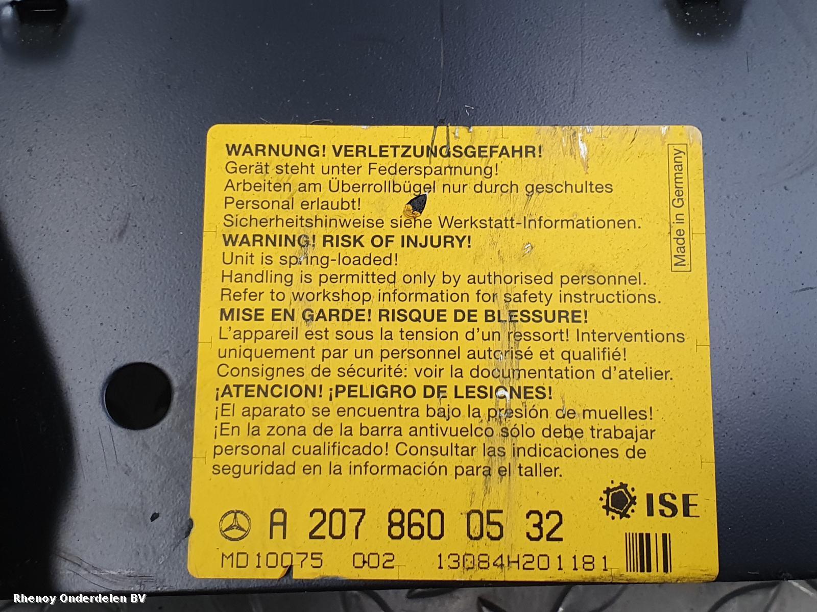 View Auto part L Air Bag MERCEDES E CLASS 2013