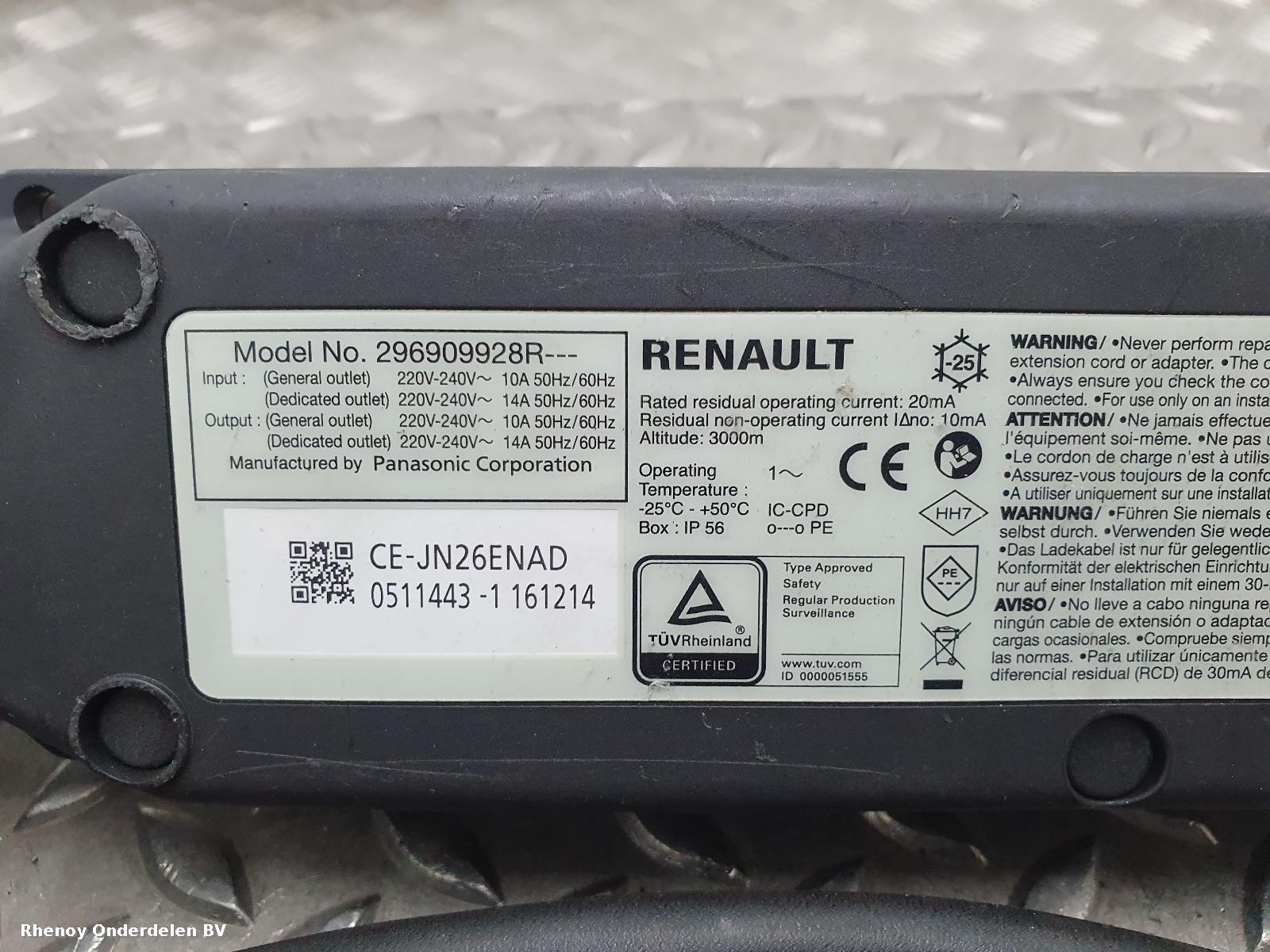 View Auto part EV / HYBRIDE BATTERIJ OPLADER RENAULT ZOE 2017