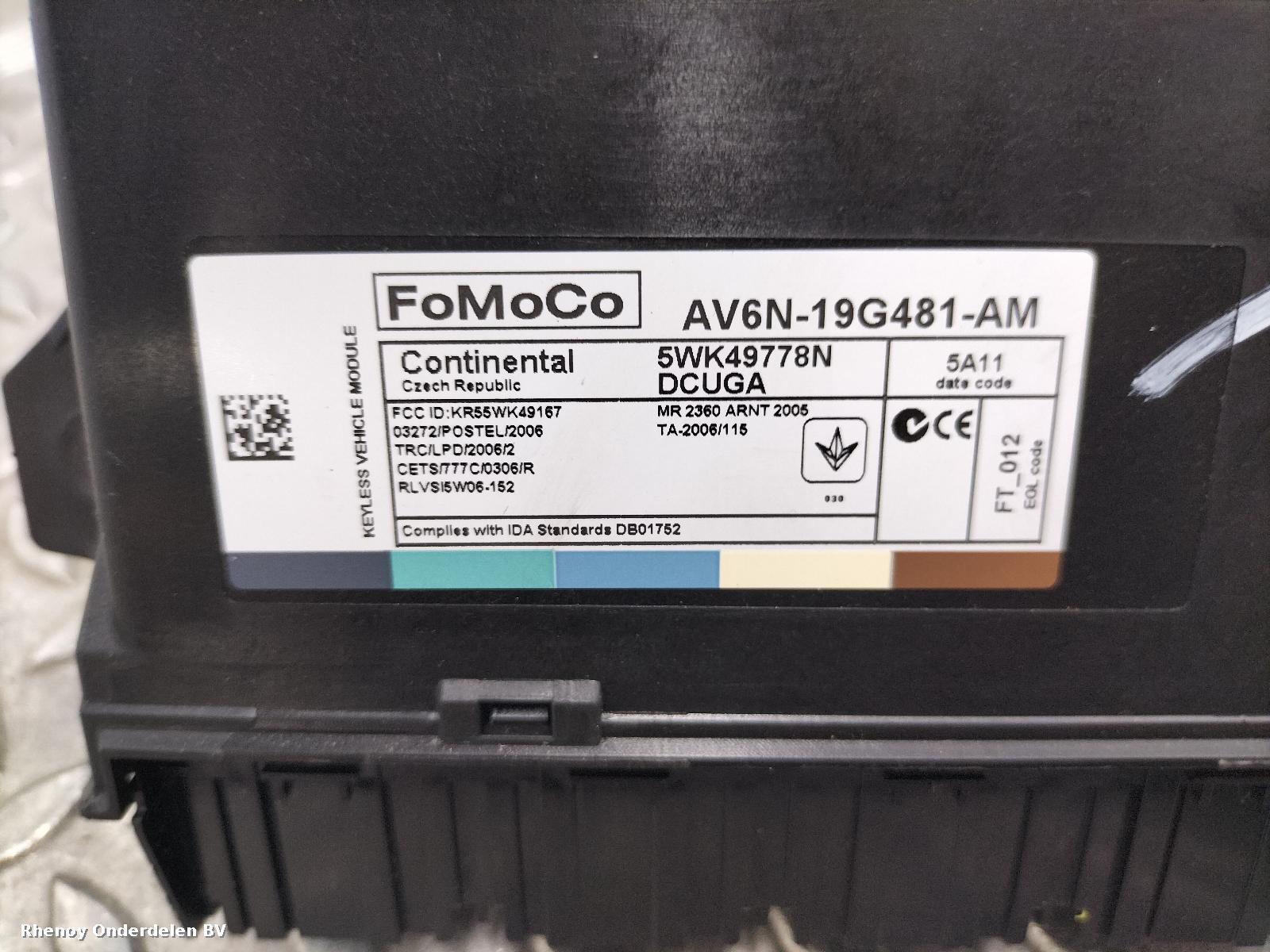 View Auto part COMPUTER ECU FORD FOCUS C MAX 2015