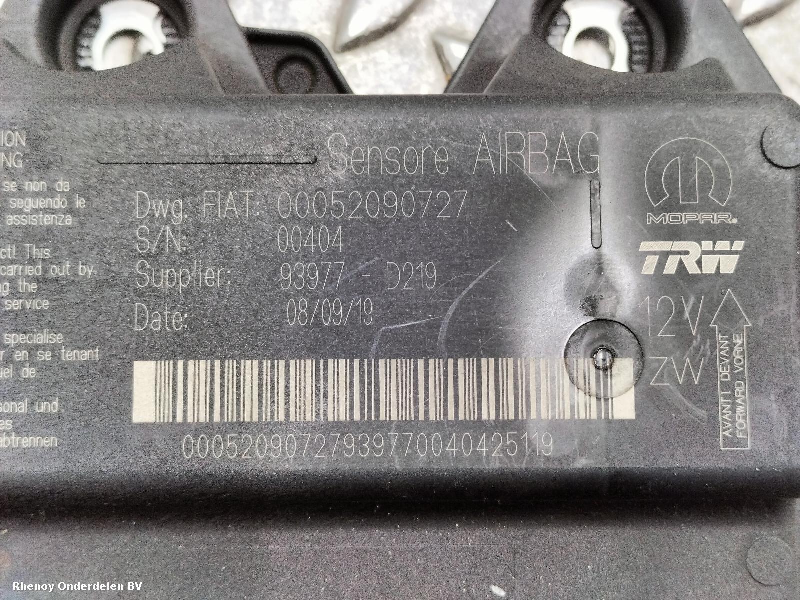 2019 FIAT TIPO AIRBAG SET View Auto part AIRBAG SET FIAT TIPO 2019