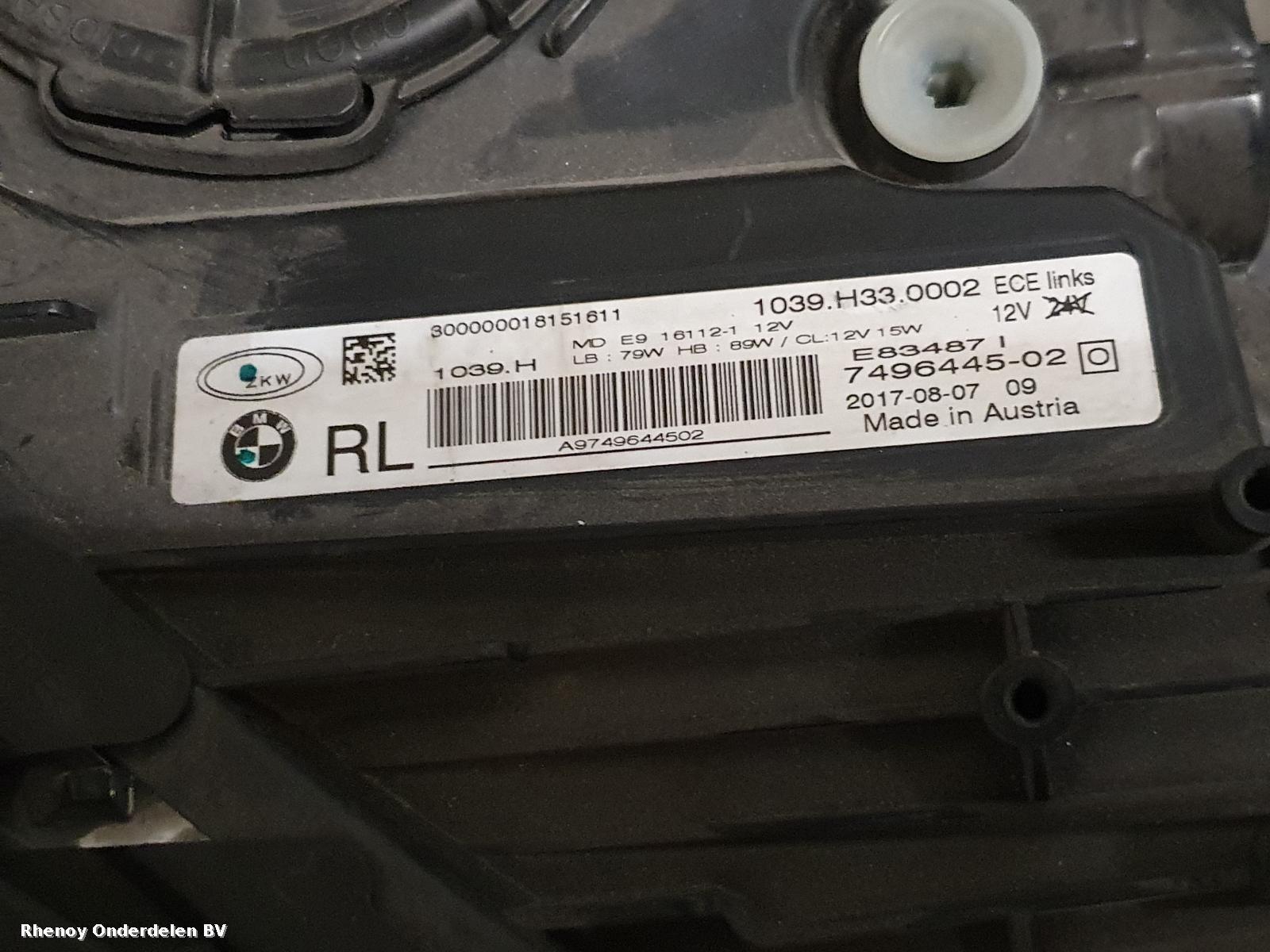 View Auto part VOORKOP COMPLEET BMW 6 SERIES GRAN TURISMO (GT) 2017