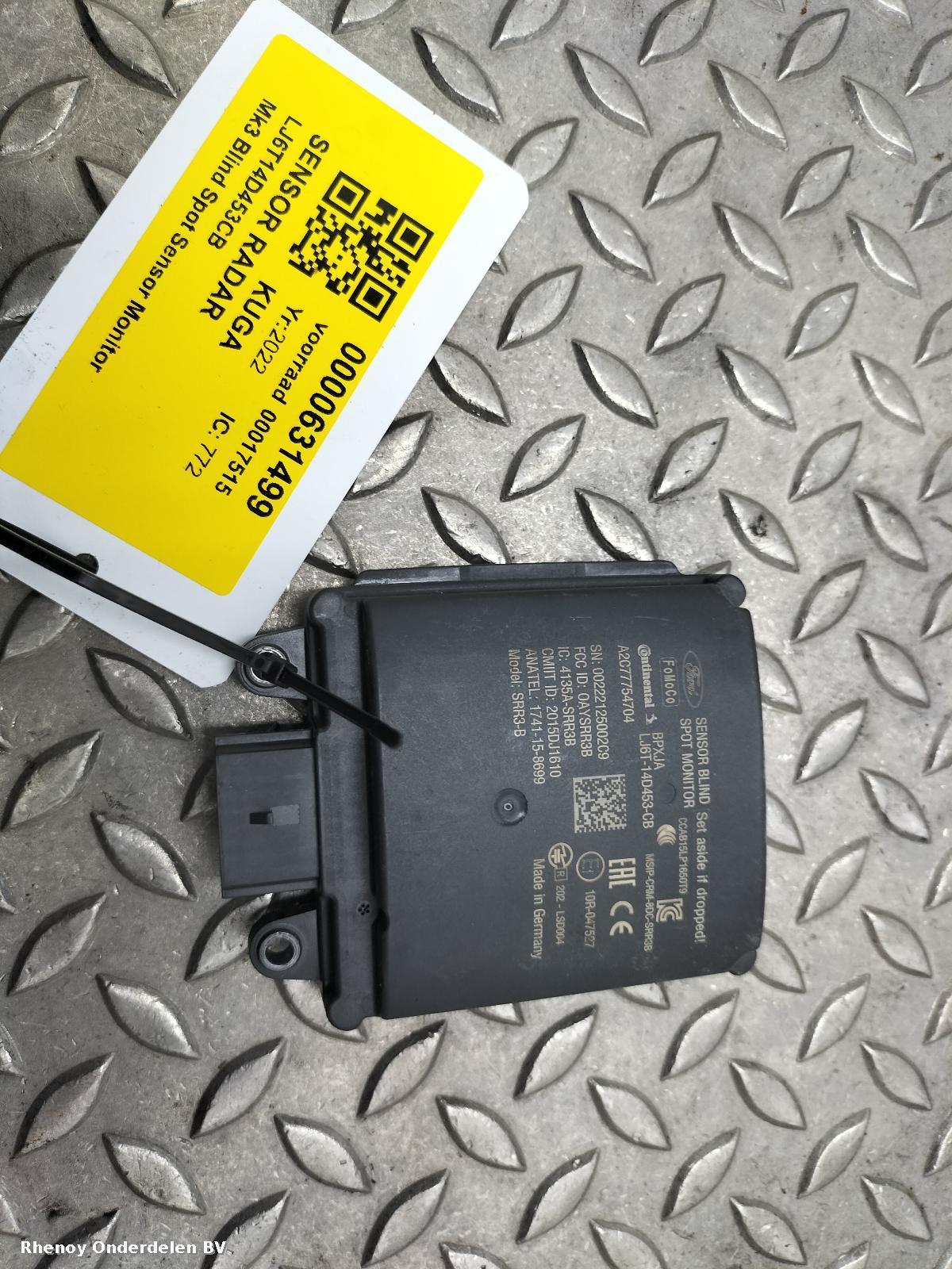 View Auto part RADAR_SENSOR FORD KUGA 2022
