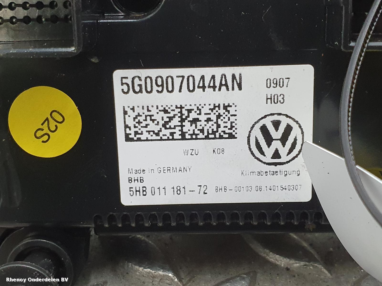 View Auto part KACHEL BEDIENINGSPANEEL VOLKSWAGEN GOLF 2015