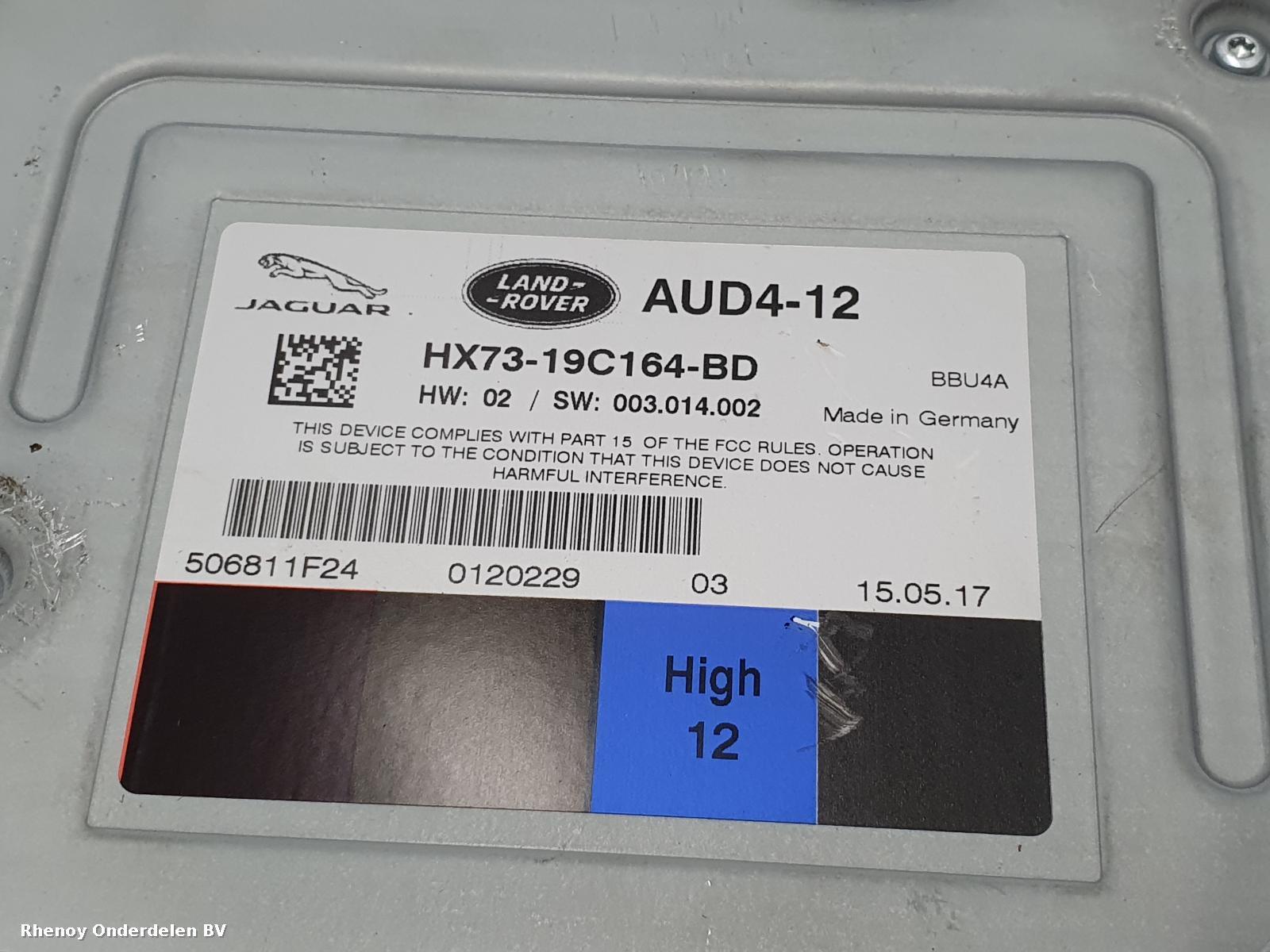 View Auto part VERSTERKER UNIT AUDIO JAGUAR XE 2017