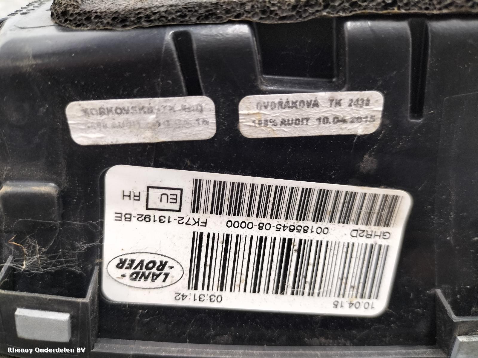 2015 LAND ROVER DISCOVERY SPORT ACHTERLICHT R View Auto part ACHTERLICHT R LAND ROVER DISCOVERY SPORT 2015