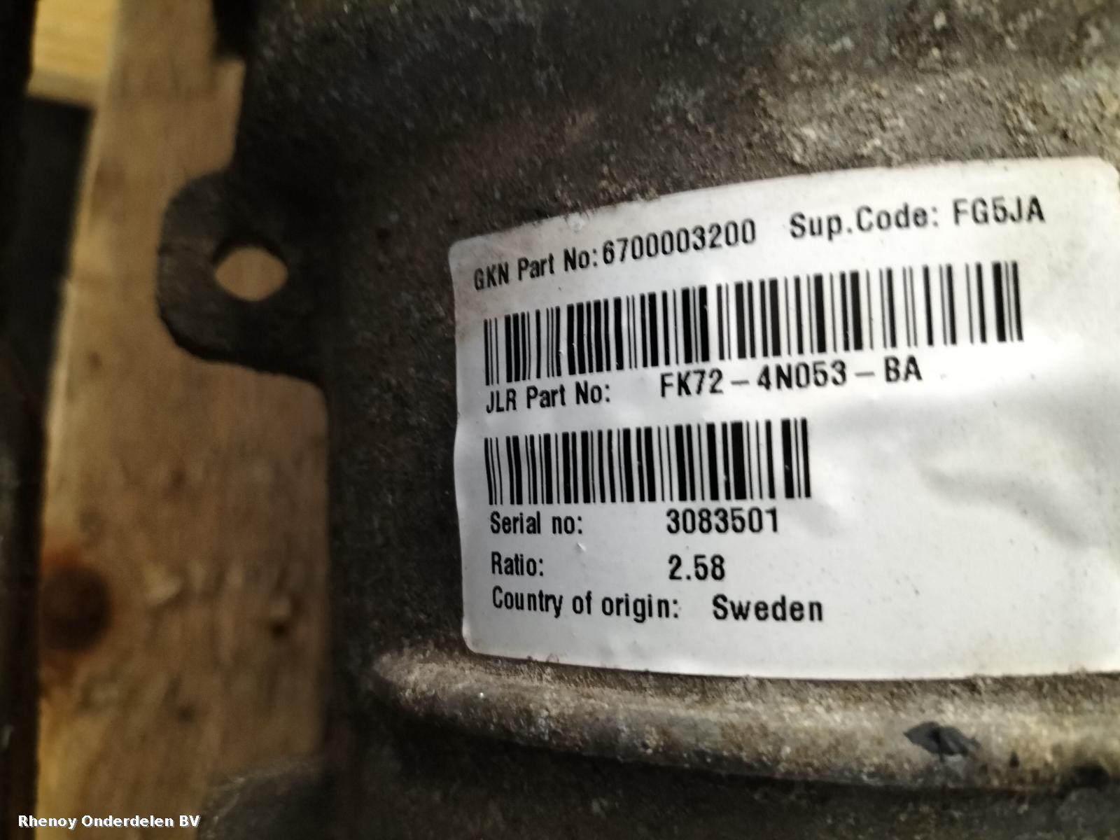 View Auto part DIFFERENTIEEL / CARDAN LAND ROVER DISCOVERY SPORT 2015