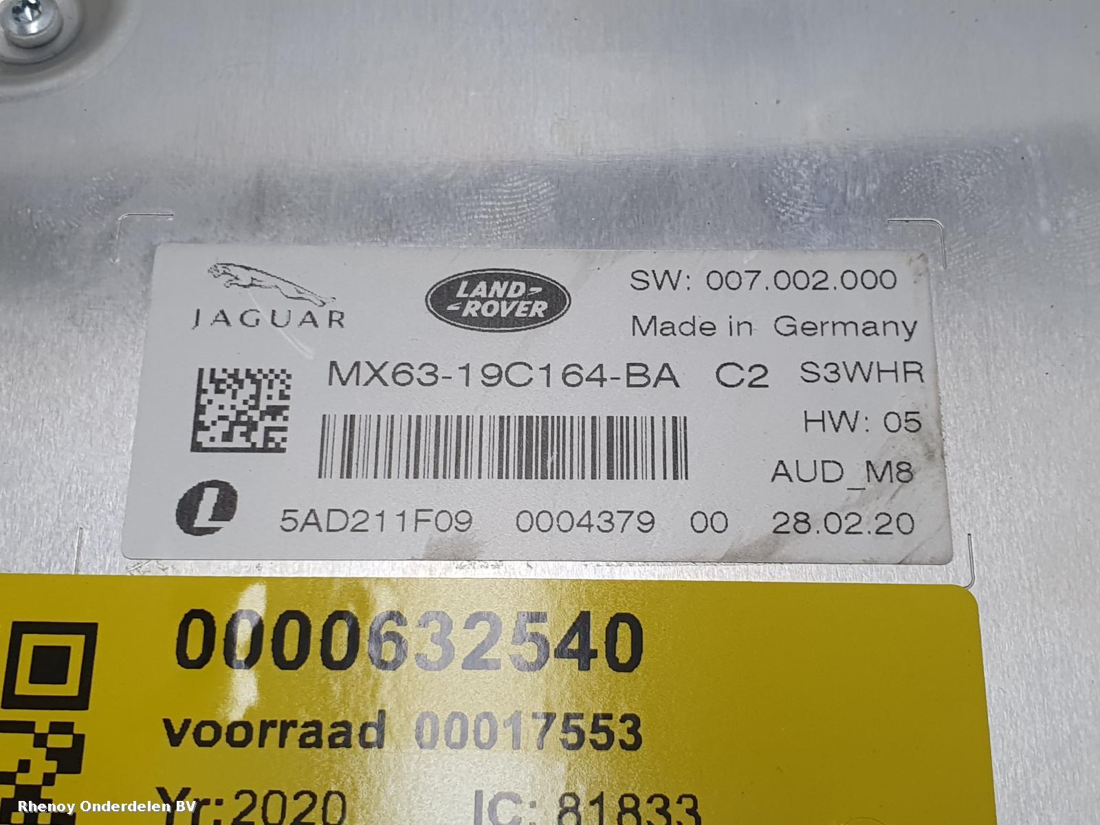 View Auto part VERSTERKER UNIT AUDIO JAGUAR E PACE 2020