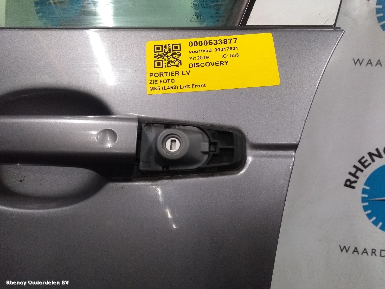2019 LAND ROVER DISCOVERY PORTIER LV View Auto part PORTIER LV LAND ROVER DISCOVERY 2019