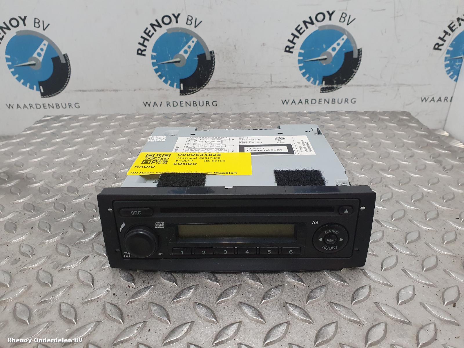 Bekijk Auto-onderdeel RADIO OPEL / VAUXHALL COMBO 2017