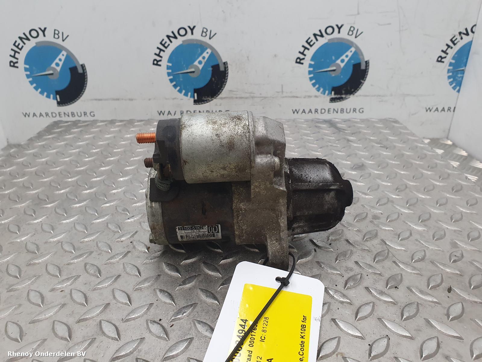 Bekijk Auto-onderdeel STARTMOTOR OPEL / VAUXHALL AGILA 2012