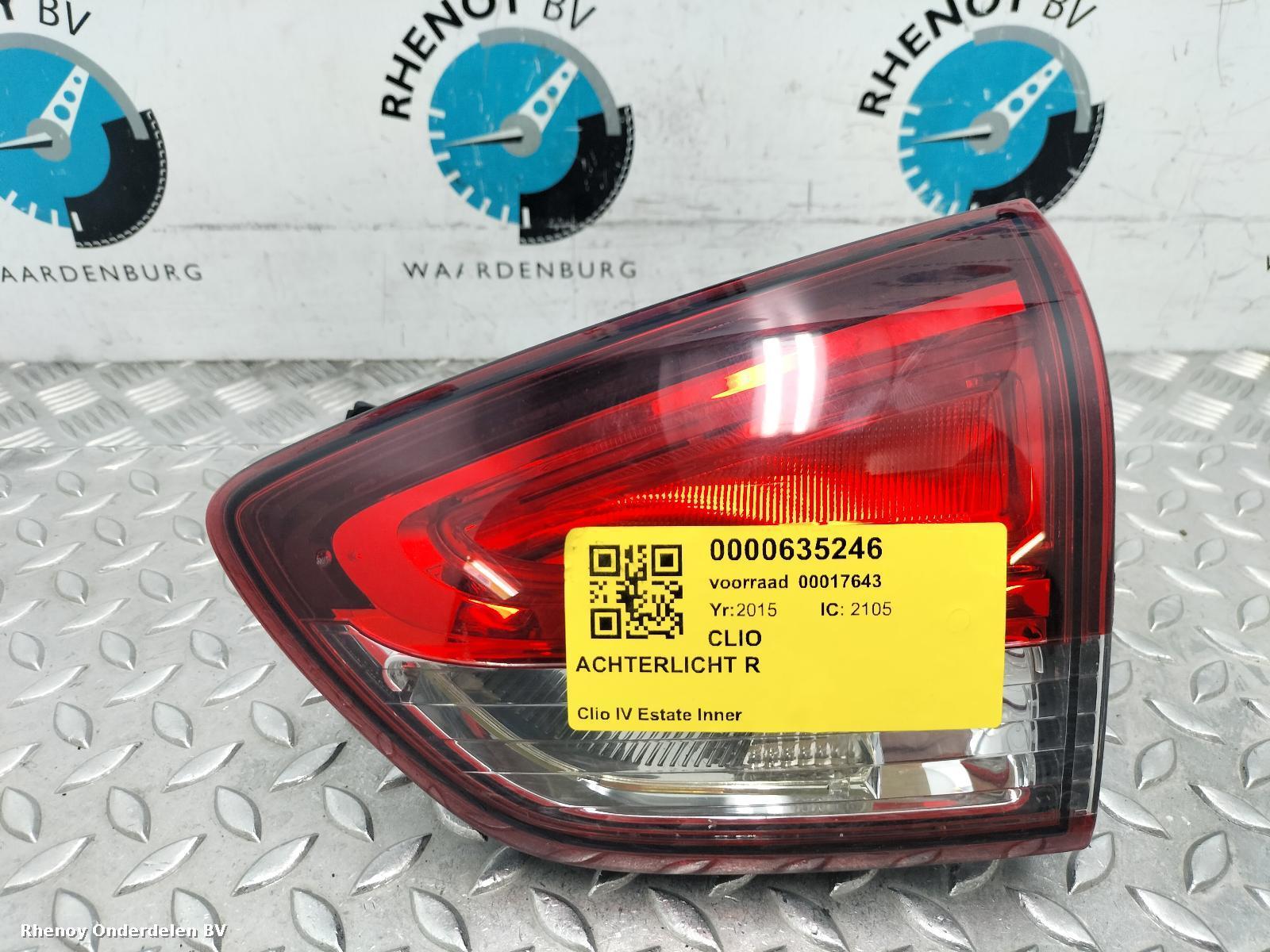 Bekijk Auto-onderdeel ACHTERLICHT R RENAULT CLIO 2015