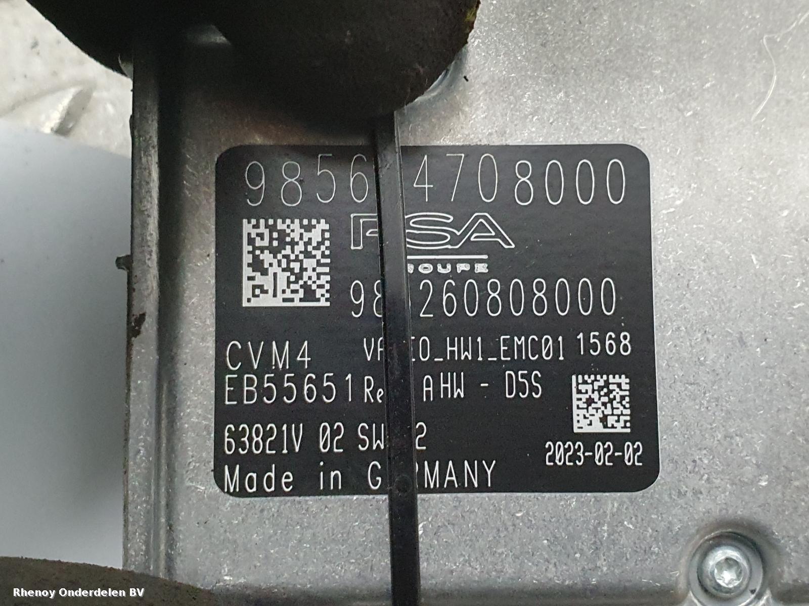 2023 PEUGEOT 308 CAMERA View Auto part CAMERA PEUGEOT 308 2023