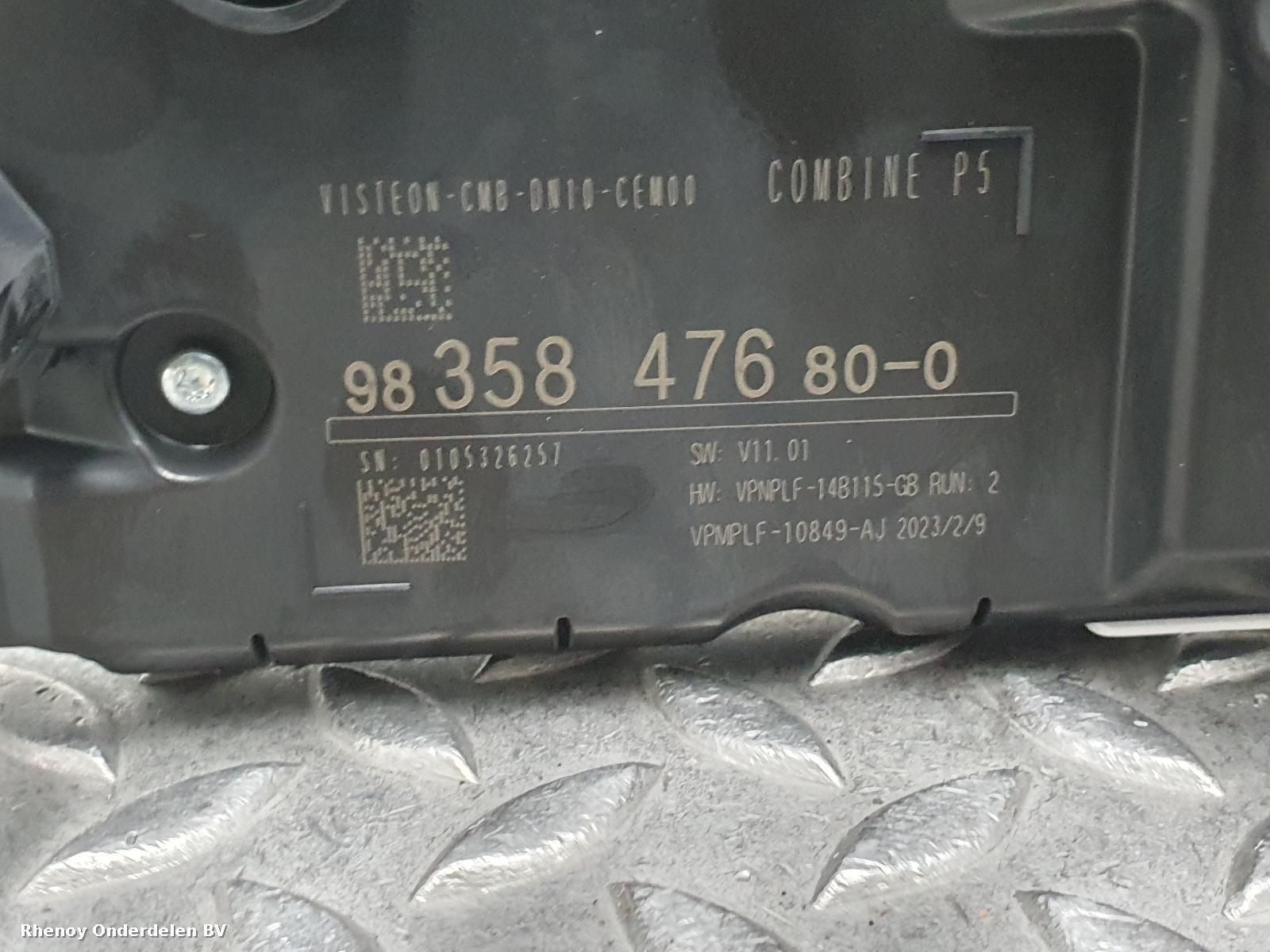 2023 PEUGEOT 308 KLOKKENPANEEL View Auto part KLOKKENPANEEL PEUGEOT 308 2023